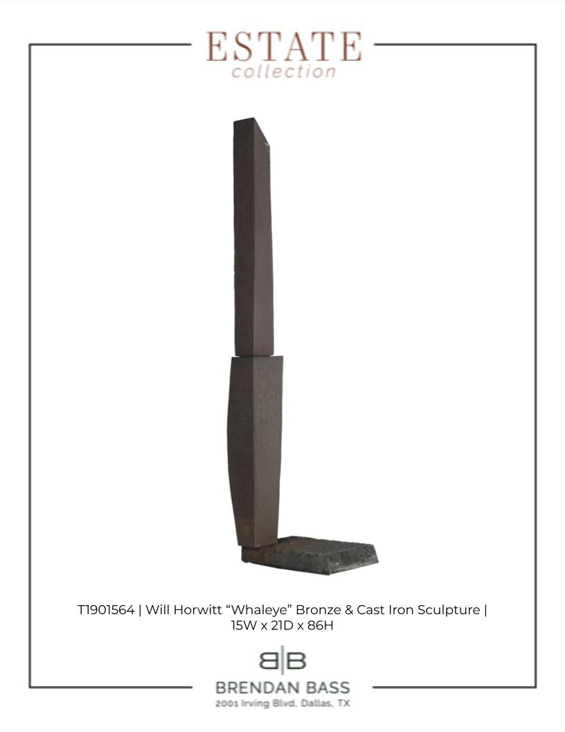 Will Horwitt "Whaleye" Broze and Cast Iron Sculpture