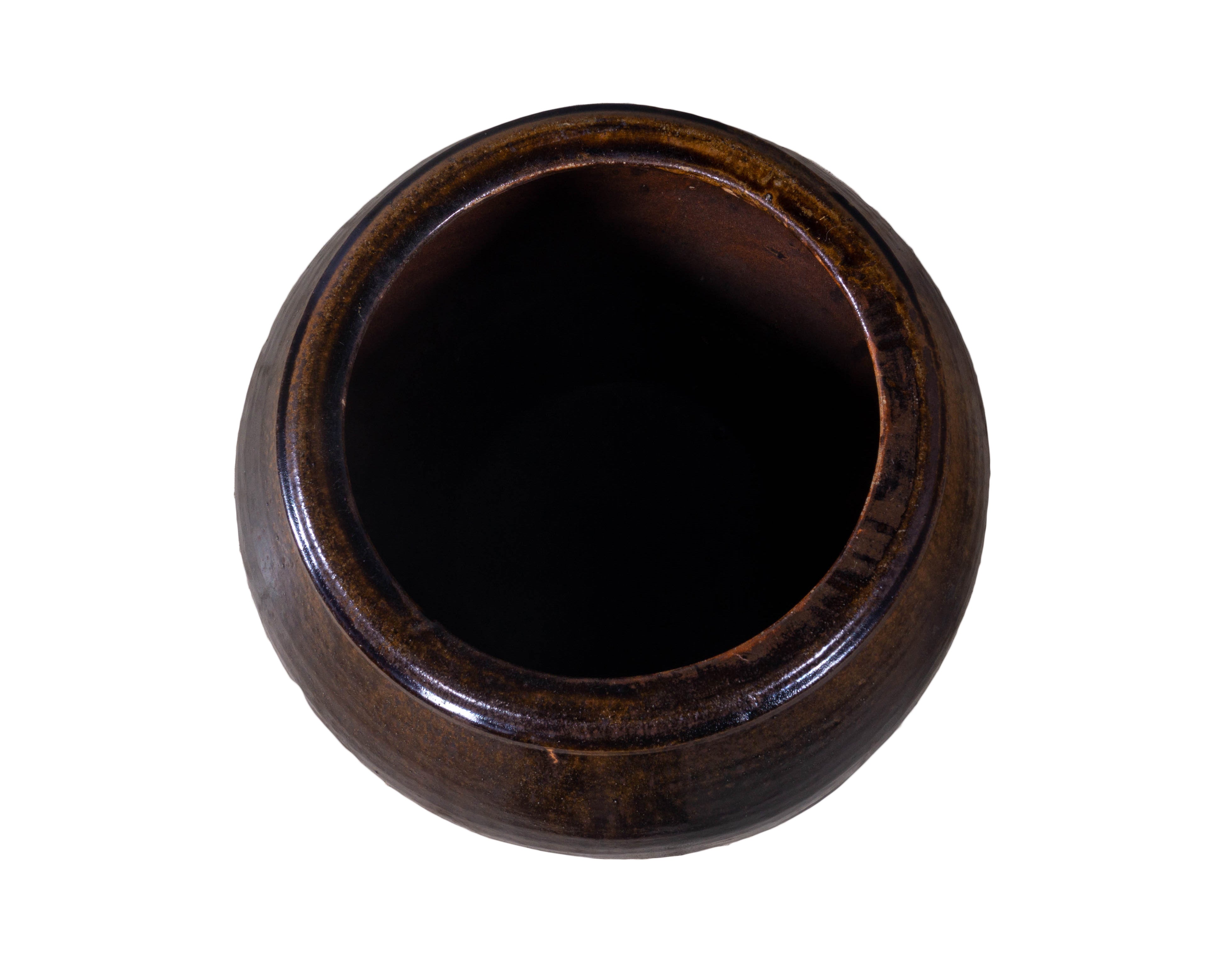 Brown Glazed Storage Jar
