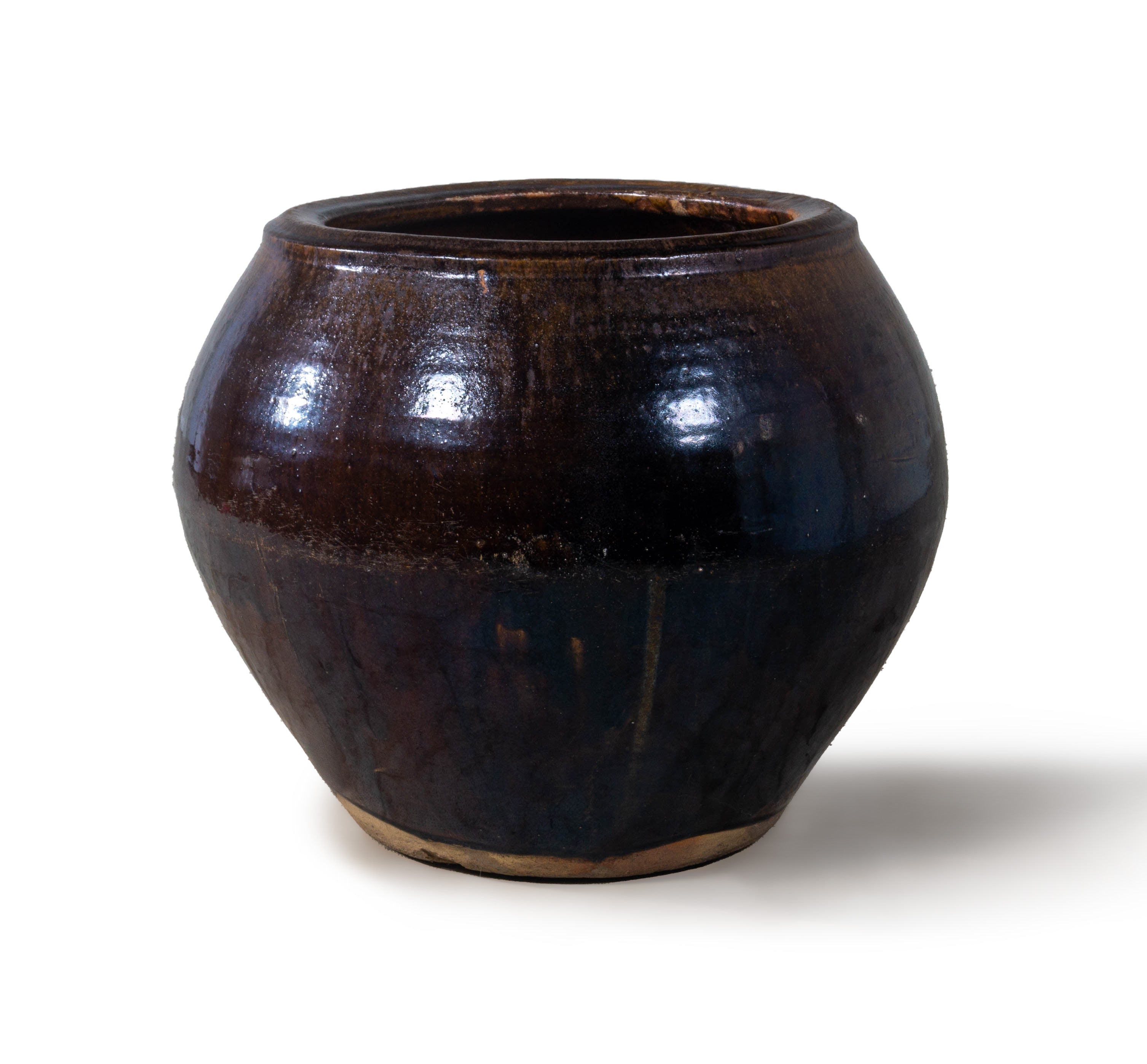 Brown Glazed Storage Jar