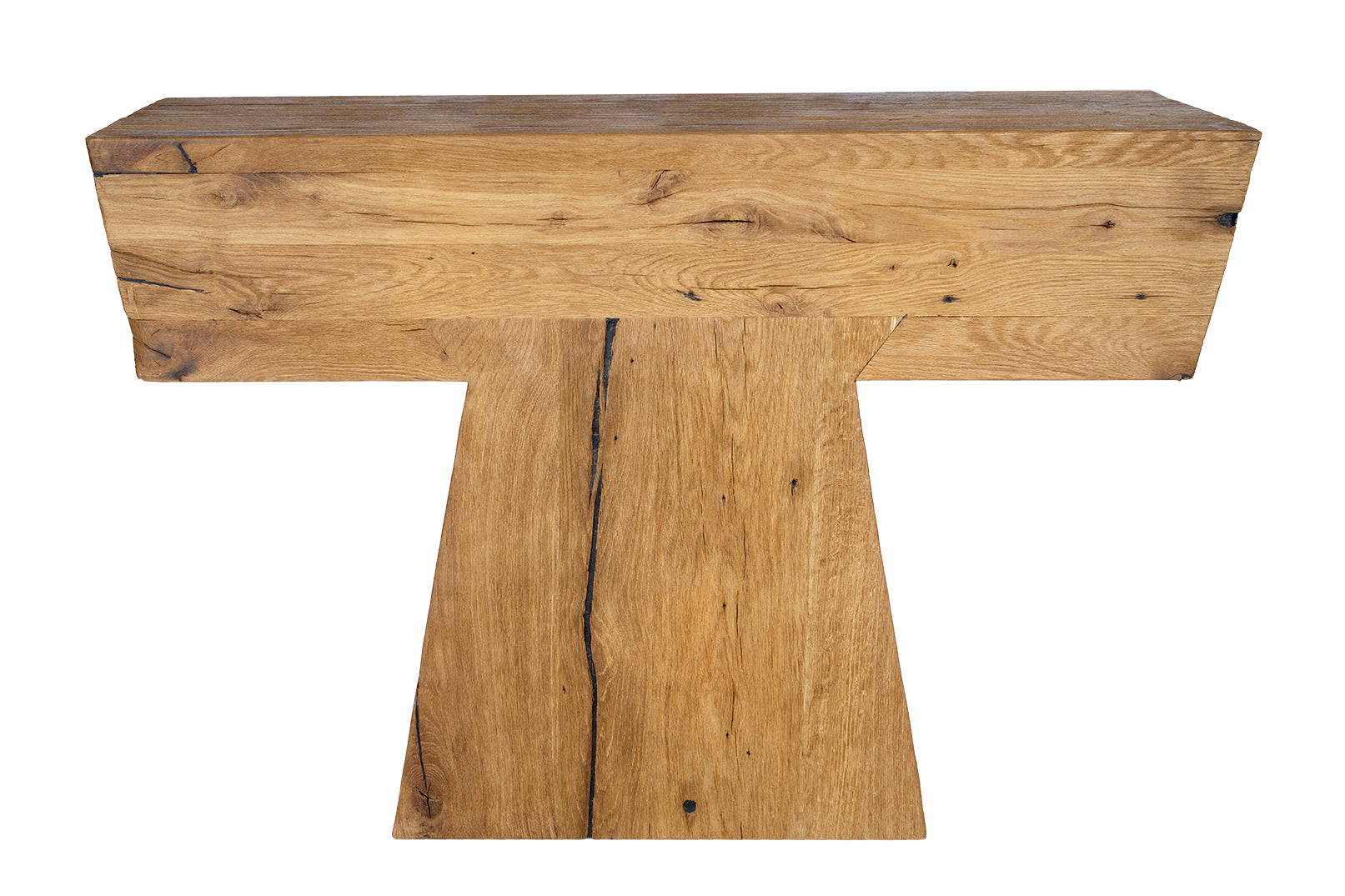 Modernist Wood Console Table