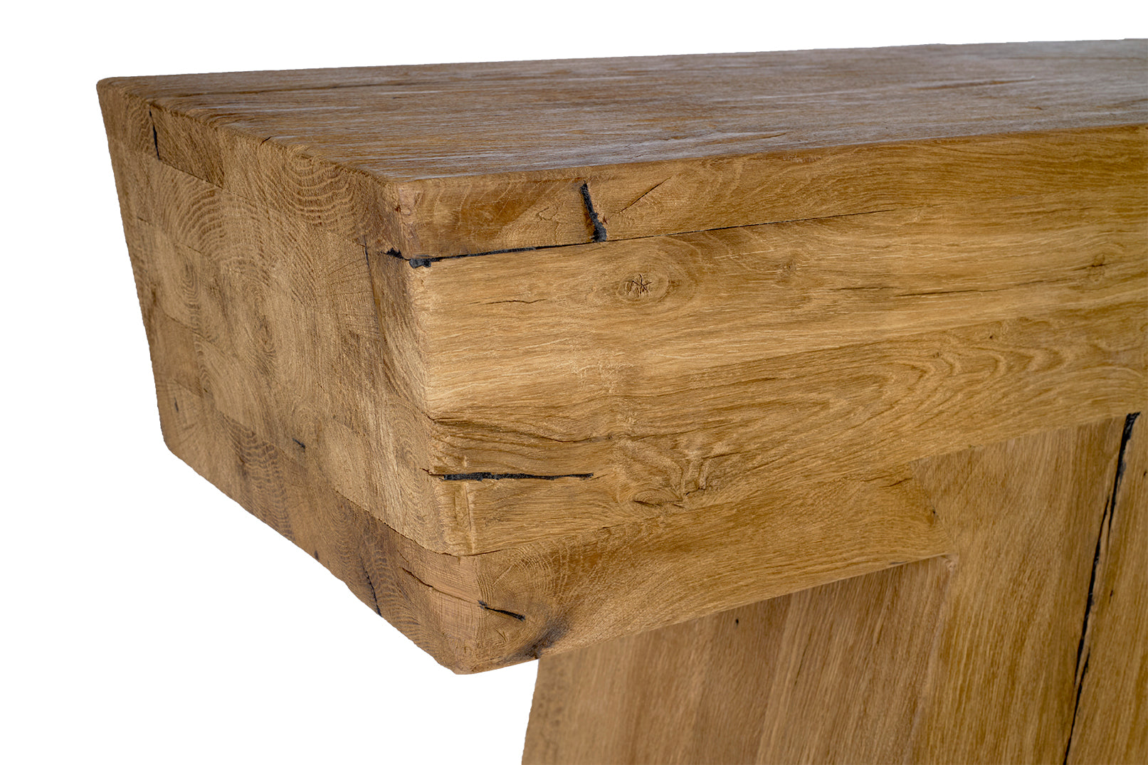 Modernist Wood Console Table