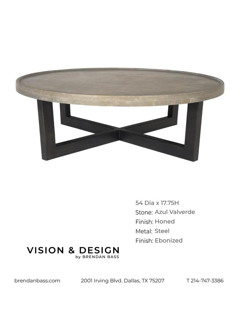 Dish Edge Stone Coffee Table