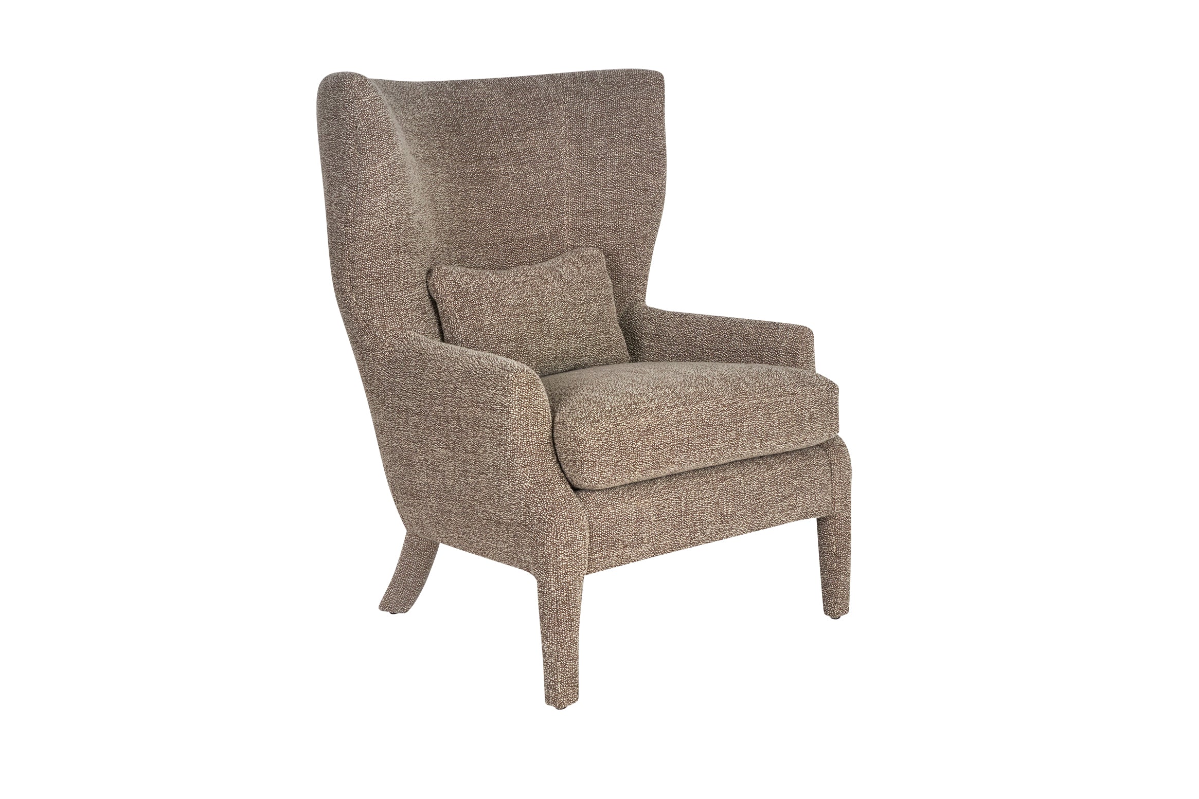 Upholstered Leg Wing Chair