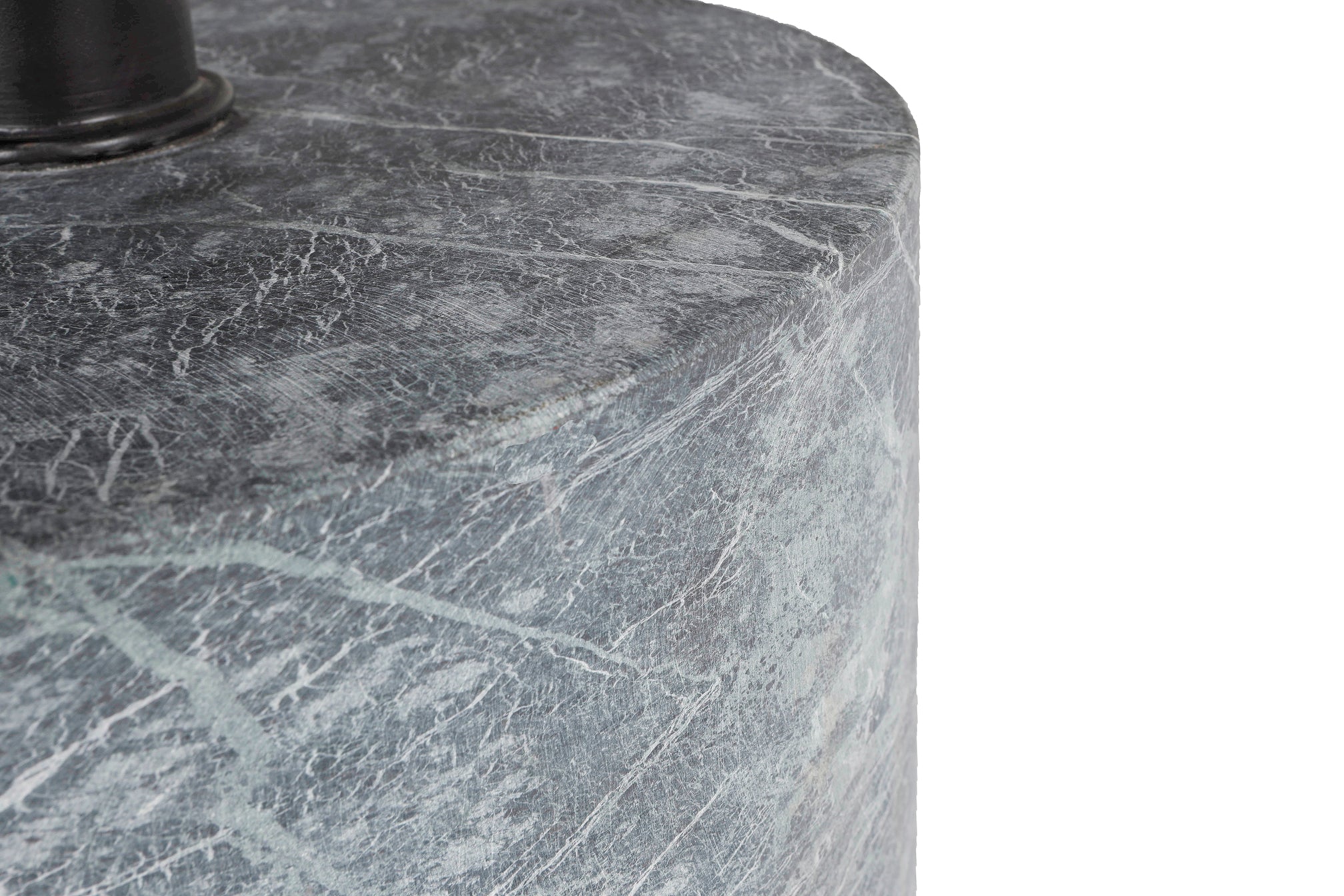 Modern Stone and Metal Bistro Table