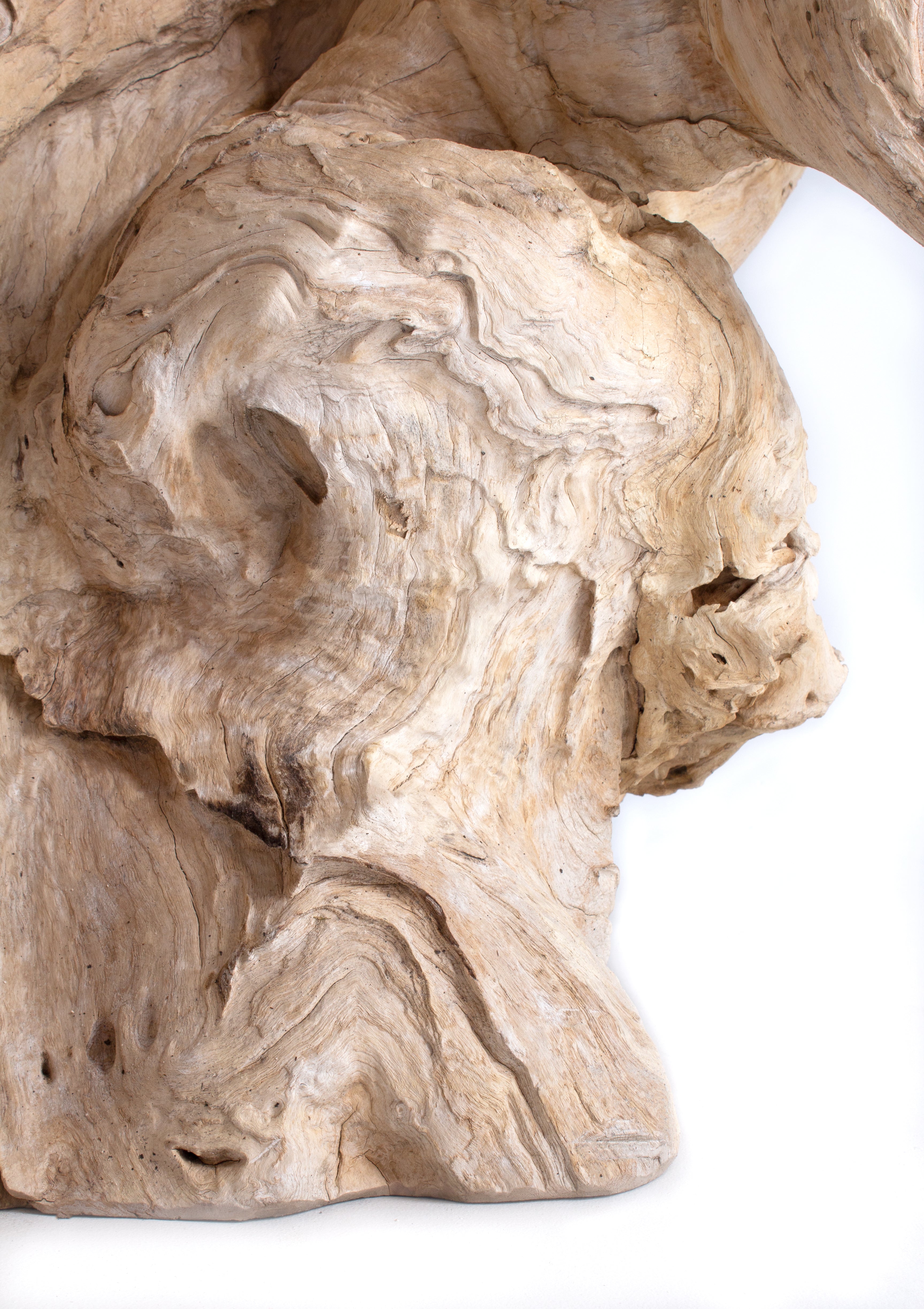 Organic Modern Teak Wood Console Table