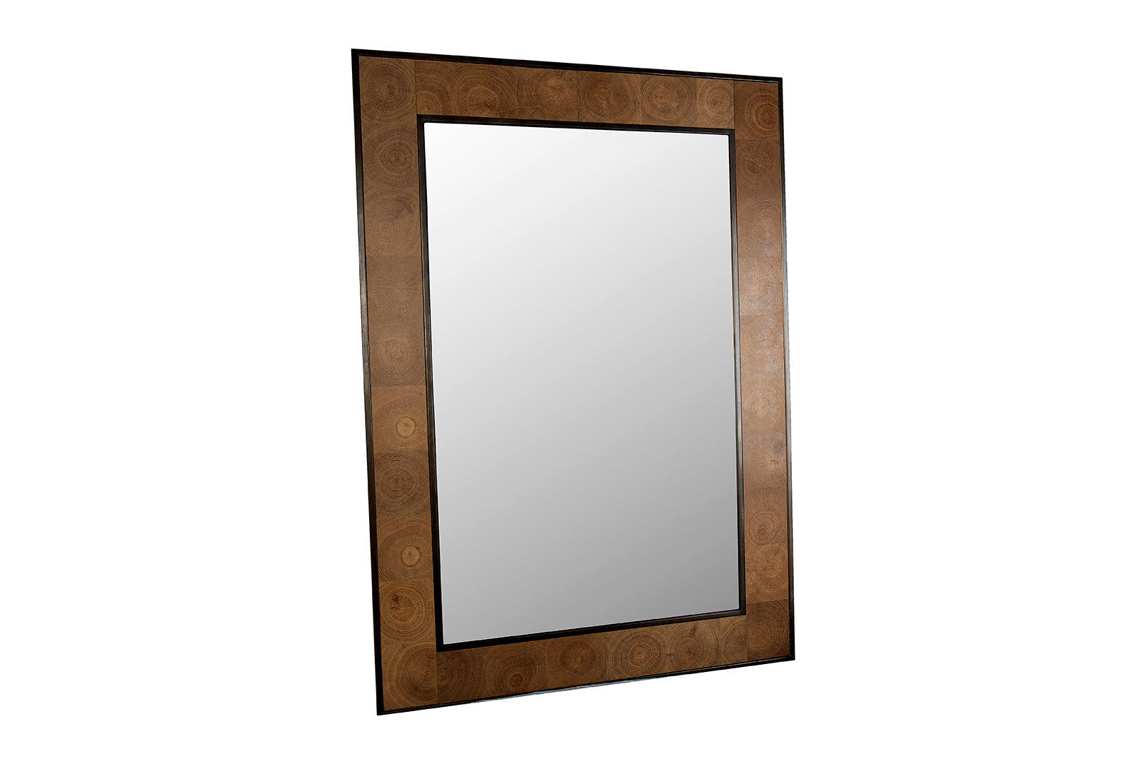 Celestine Oak Mirror
