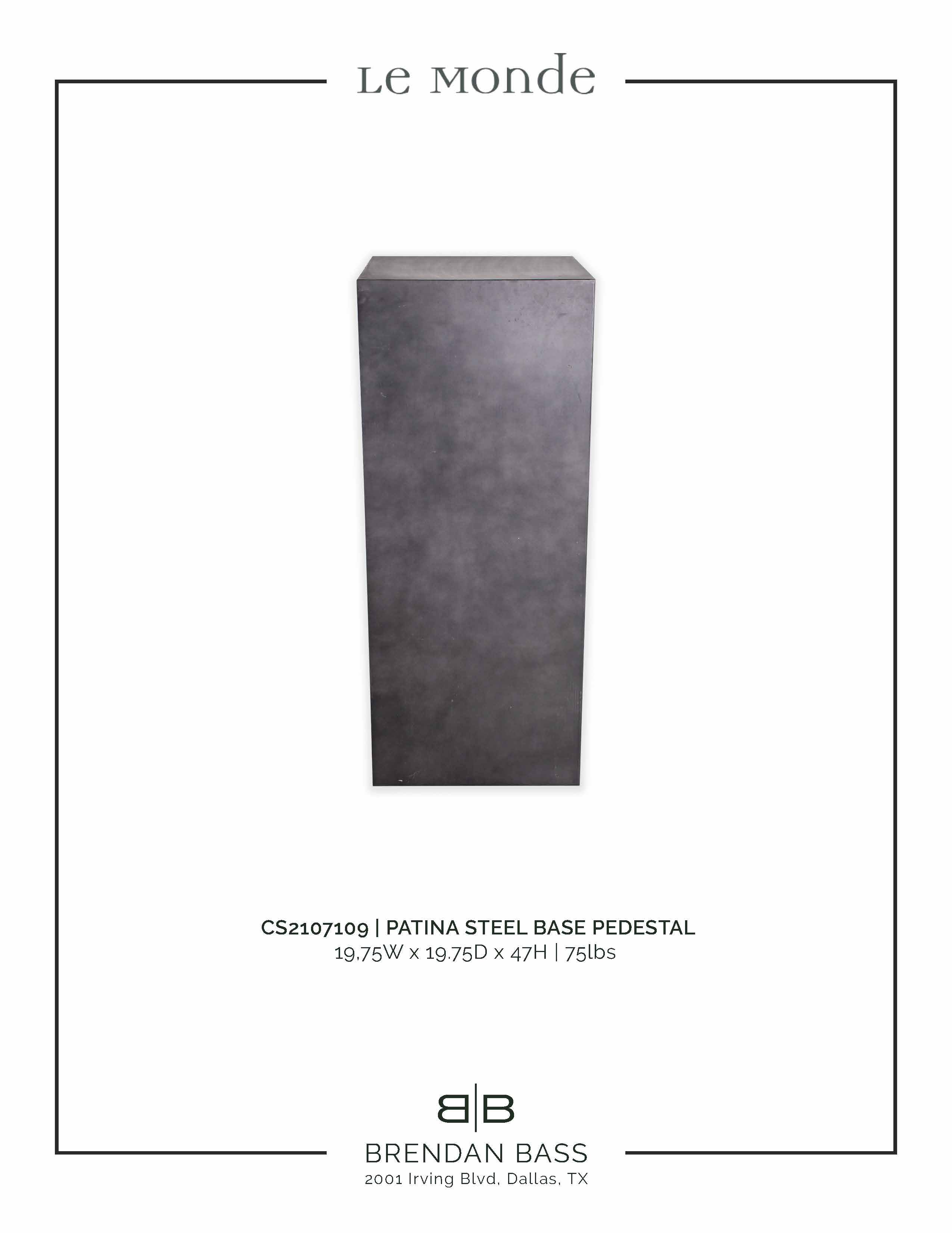 Modern Steel Display Pedestal