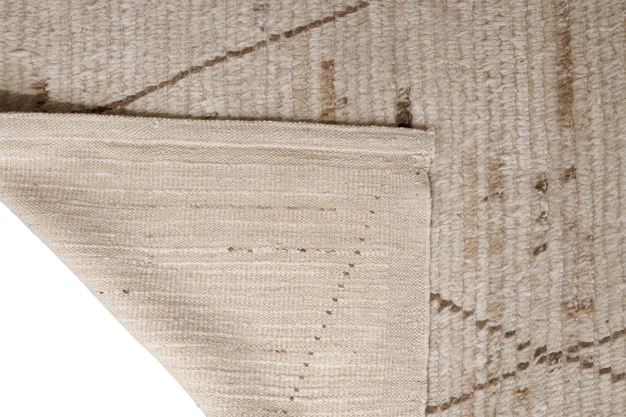 Organic Modern Neutral Woven Wool Rug