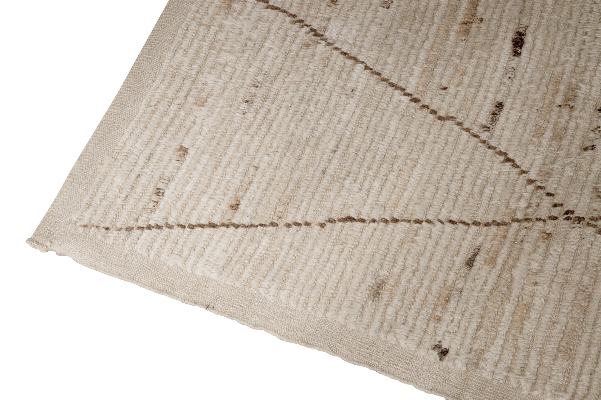 Organic Modern Neutral Woven Wool Rug