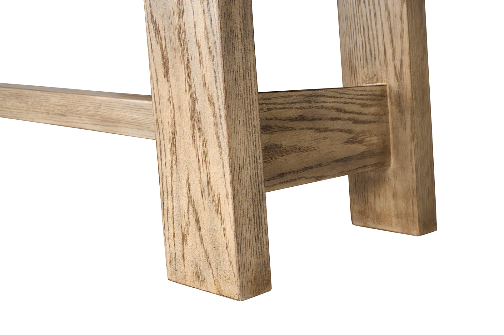Modern Stone and Wood Console Table