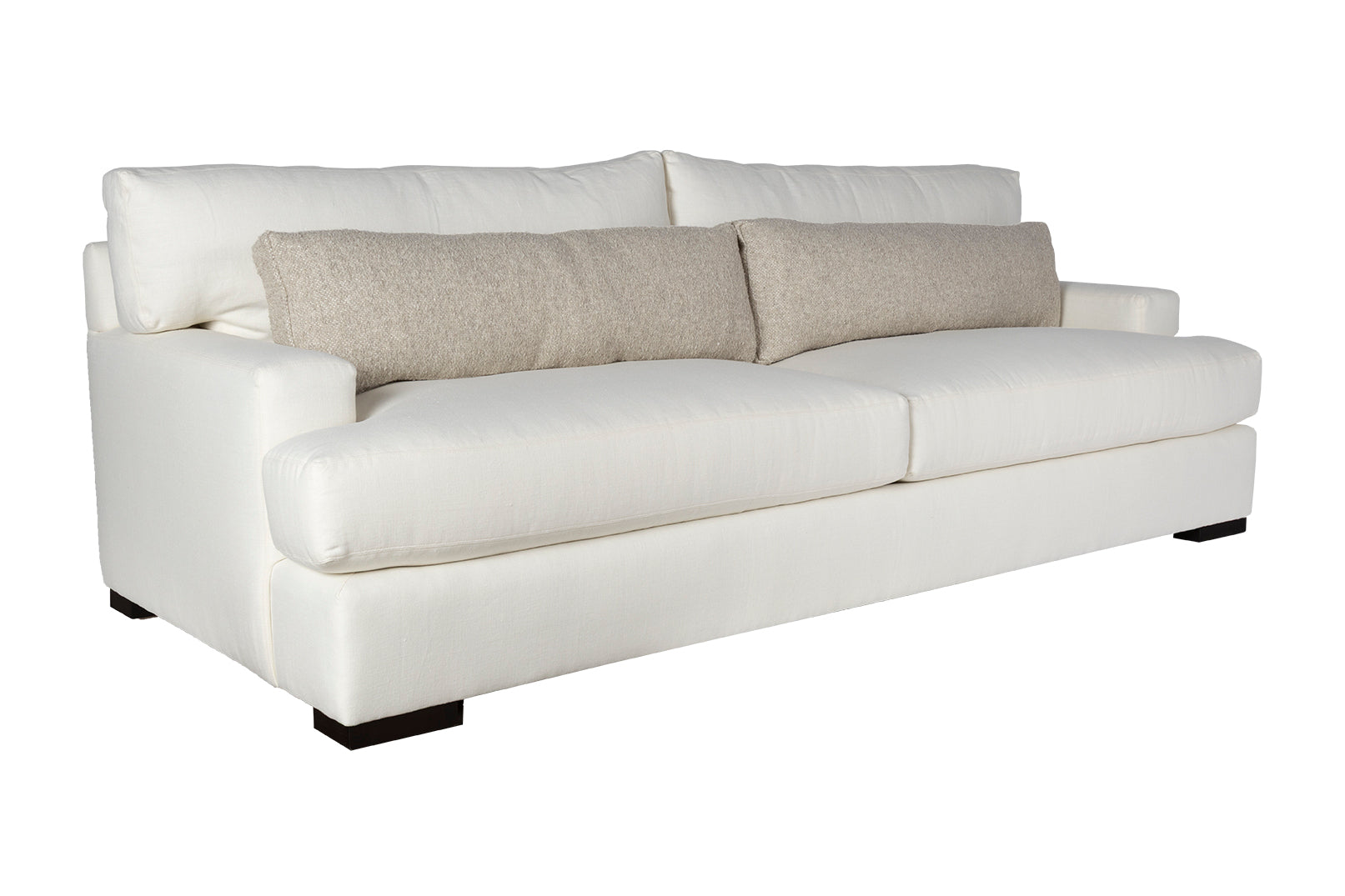 Modern Sofa with Contrast Pillows