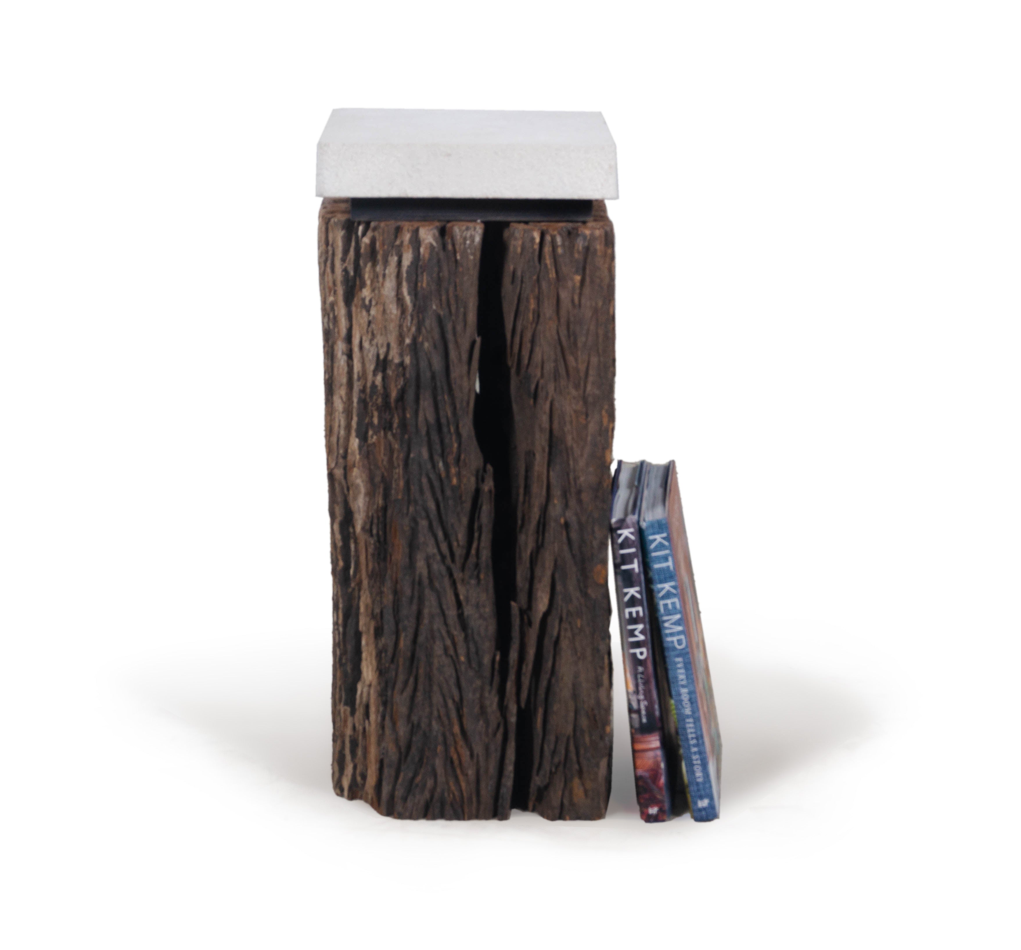Dutch Side Table with Limestone Top