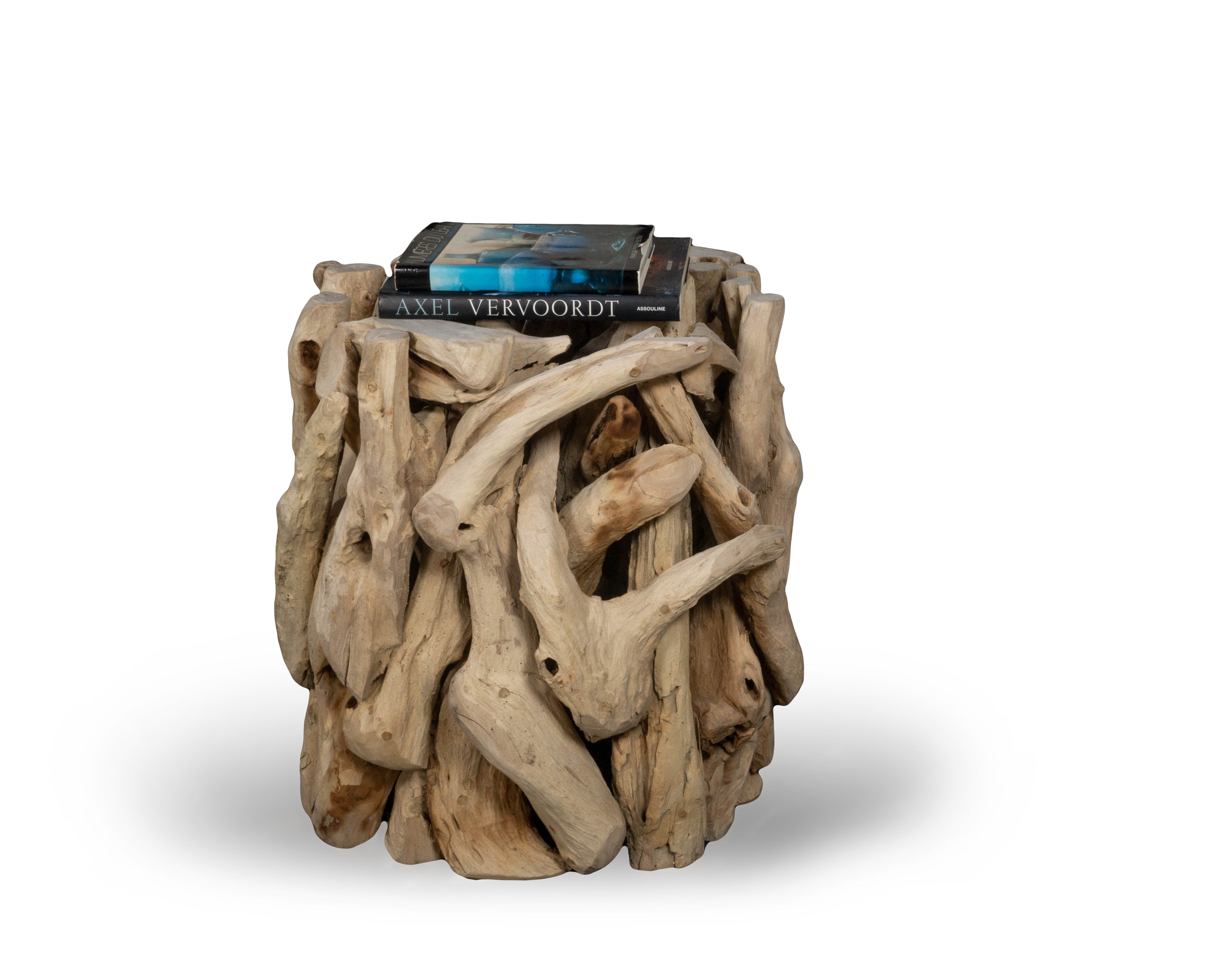 Teak Driftwood Side Table