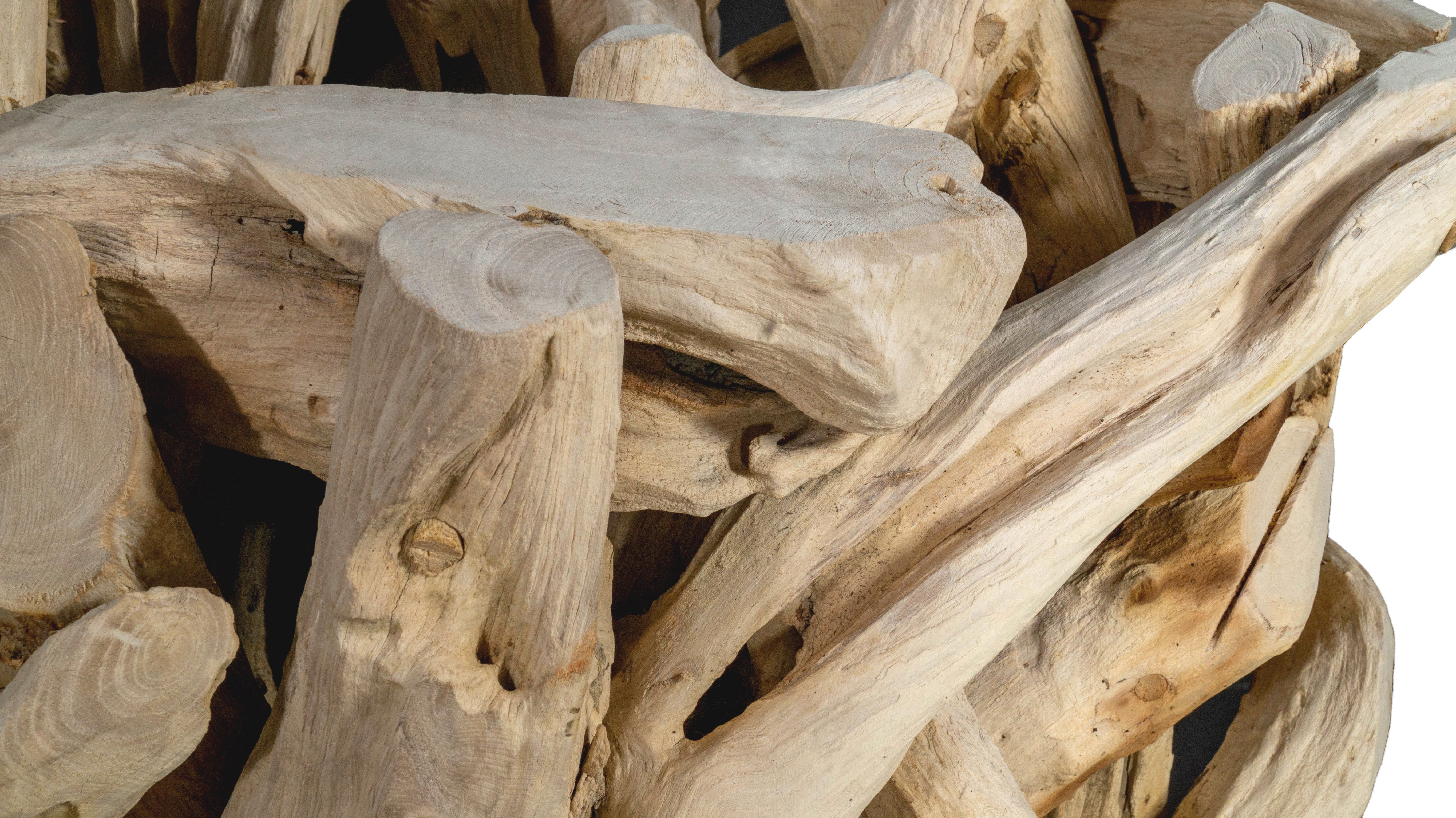 Teak Driftwood Side Table