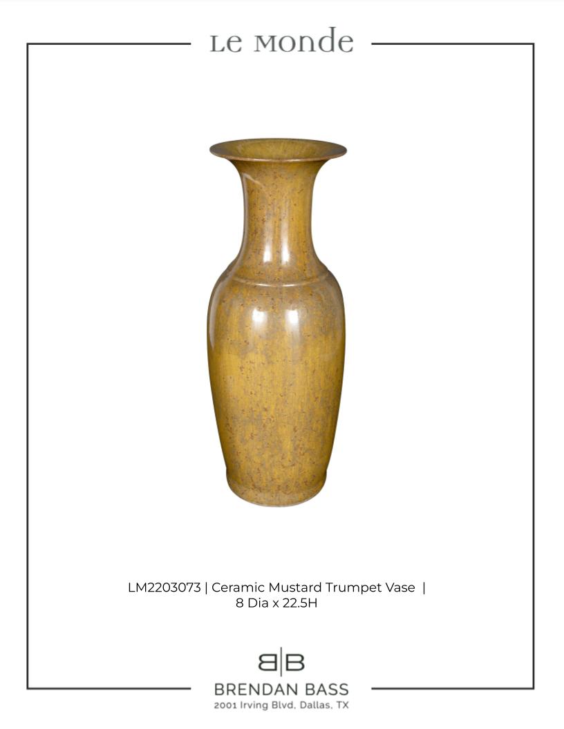 Mustard Glazed Vase
