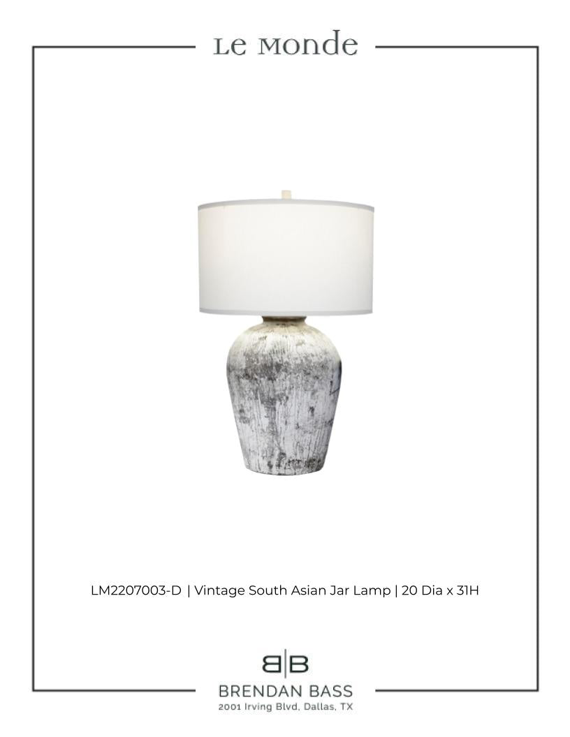 Vintage south Asian Jar Lamp
