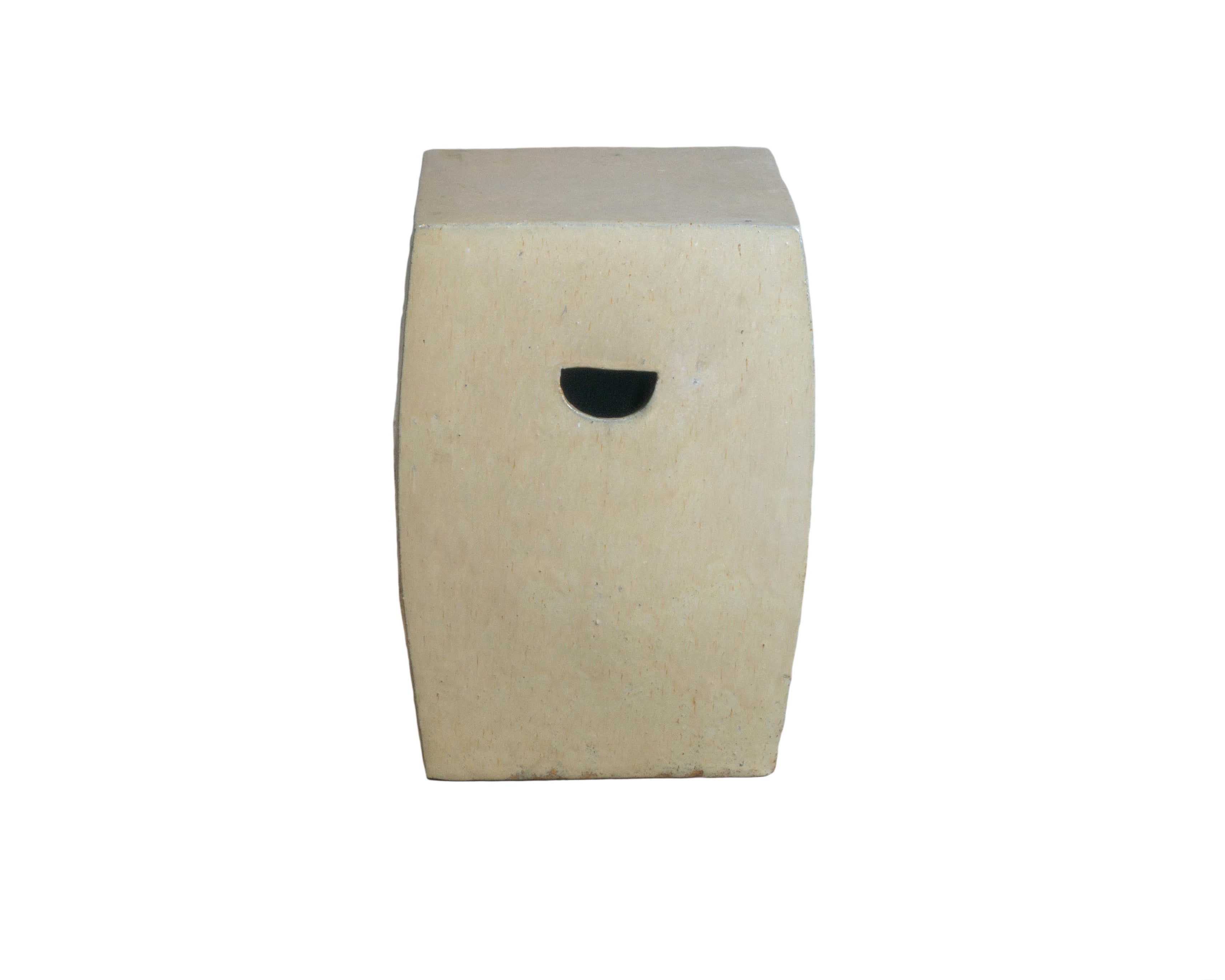 Cream Glazed Garden Stool