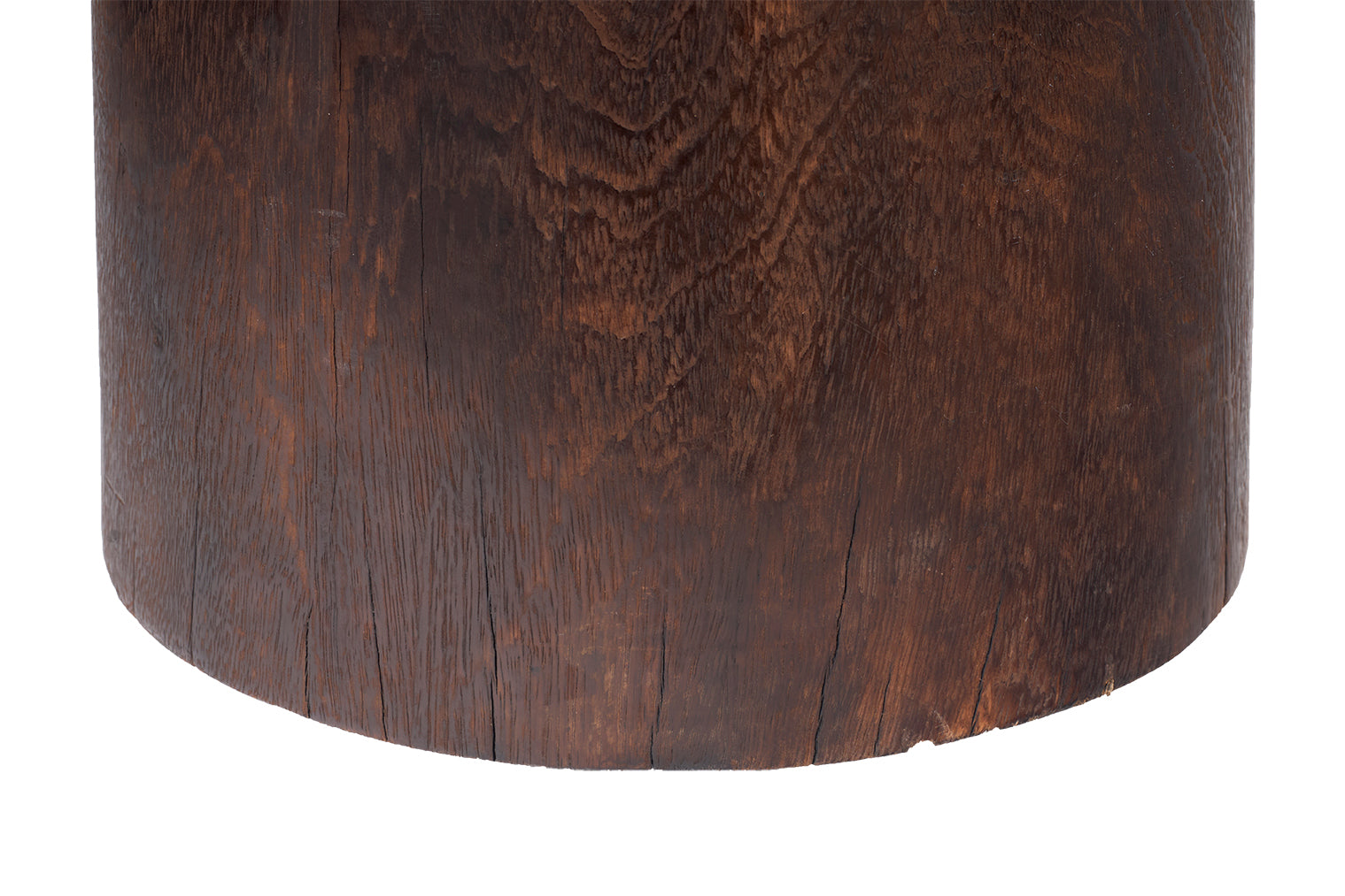 Modern Ebonized Lychee Side Table