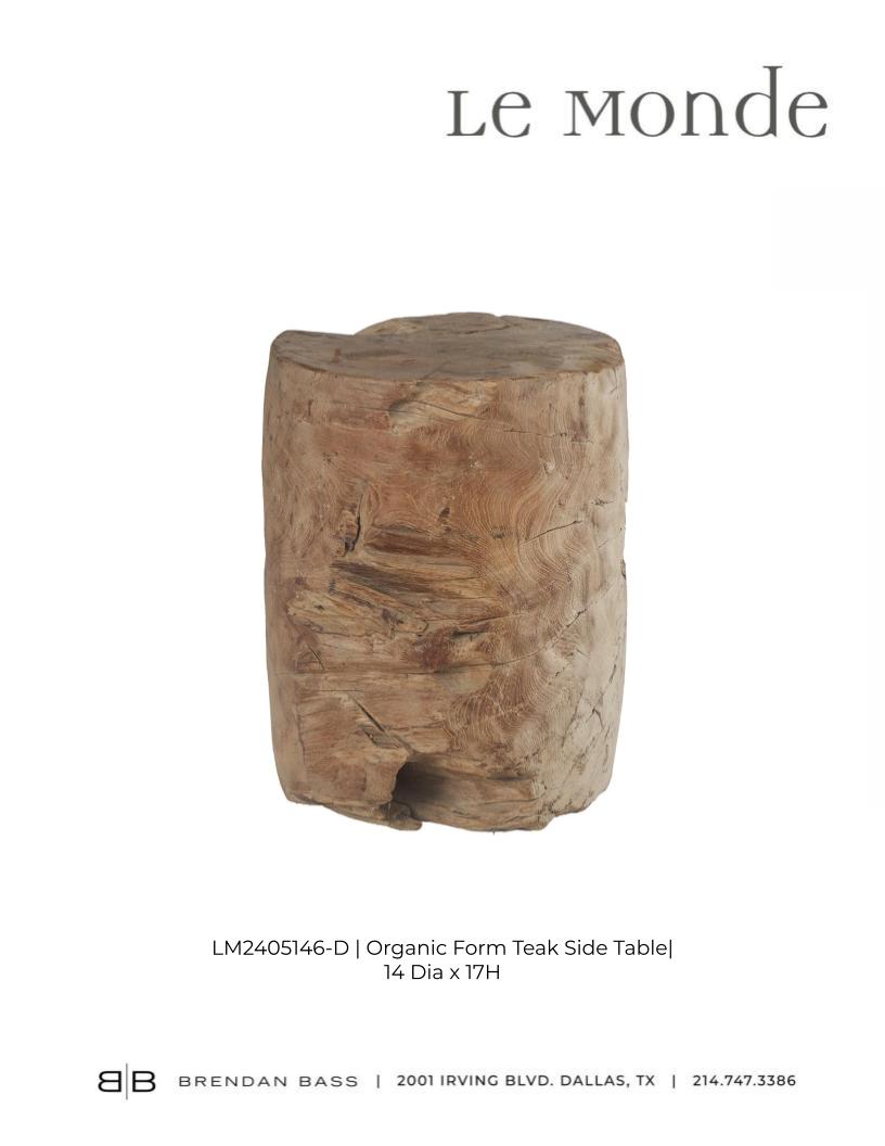 Organic Form Teak Side Table