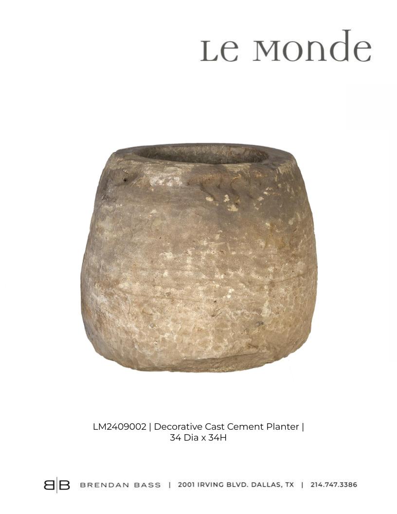 Decorative Cast Cement Planter