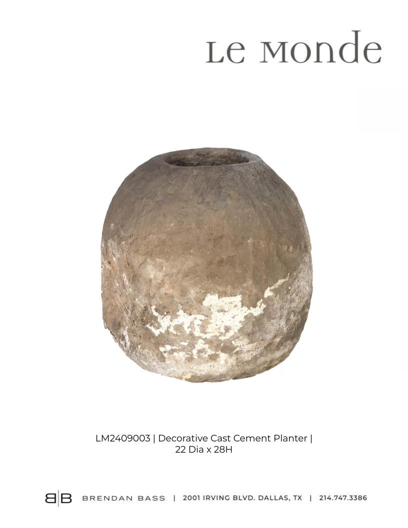 Decorative Cast Cement Planter