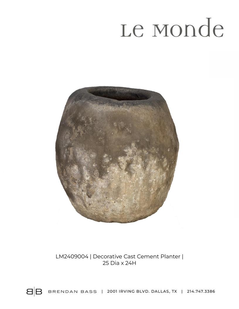 Decorative Cast Cement Planter
