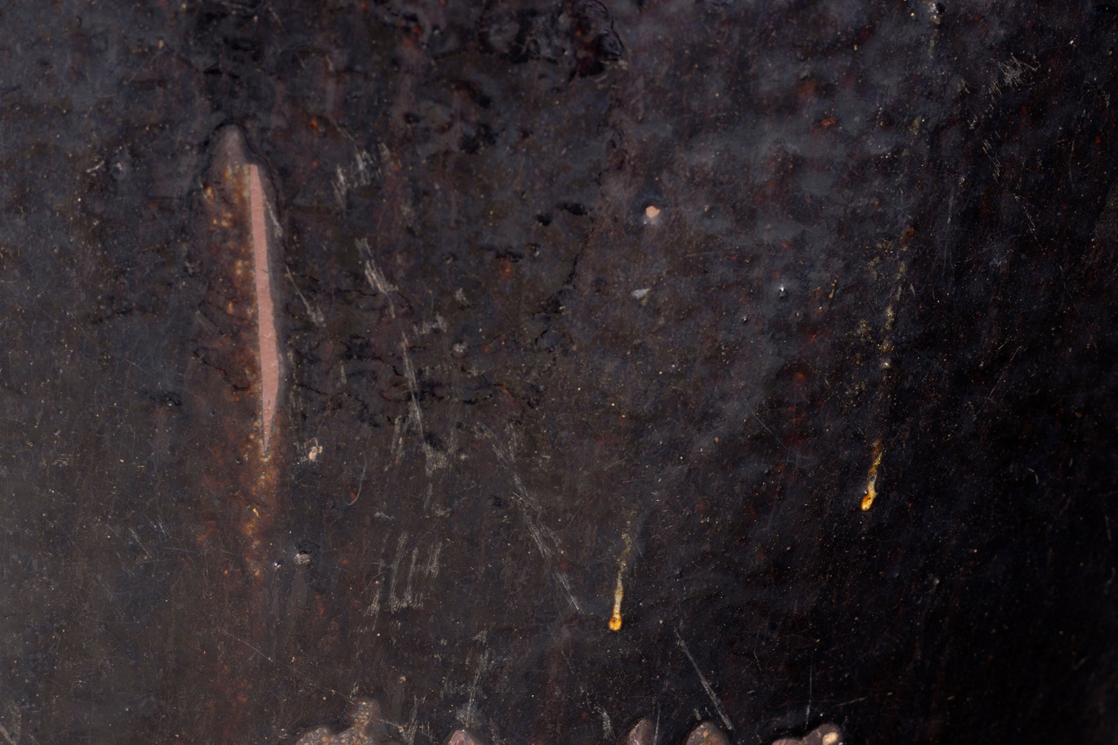Monumental Glazed Brown Storage Jar