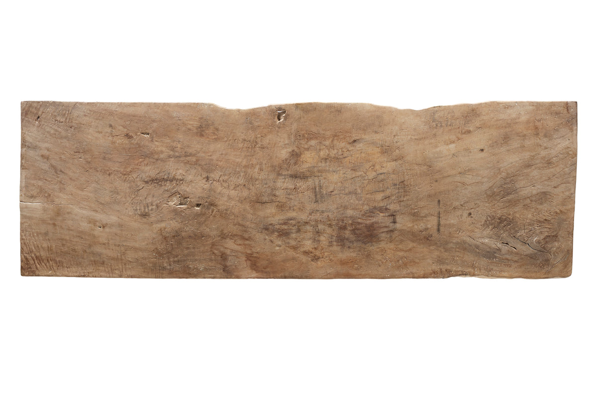 Organic Form Coffee Table in Bleached Lychee Wood
