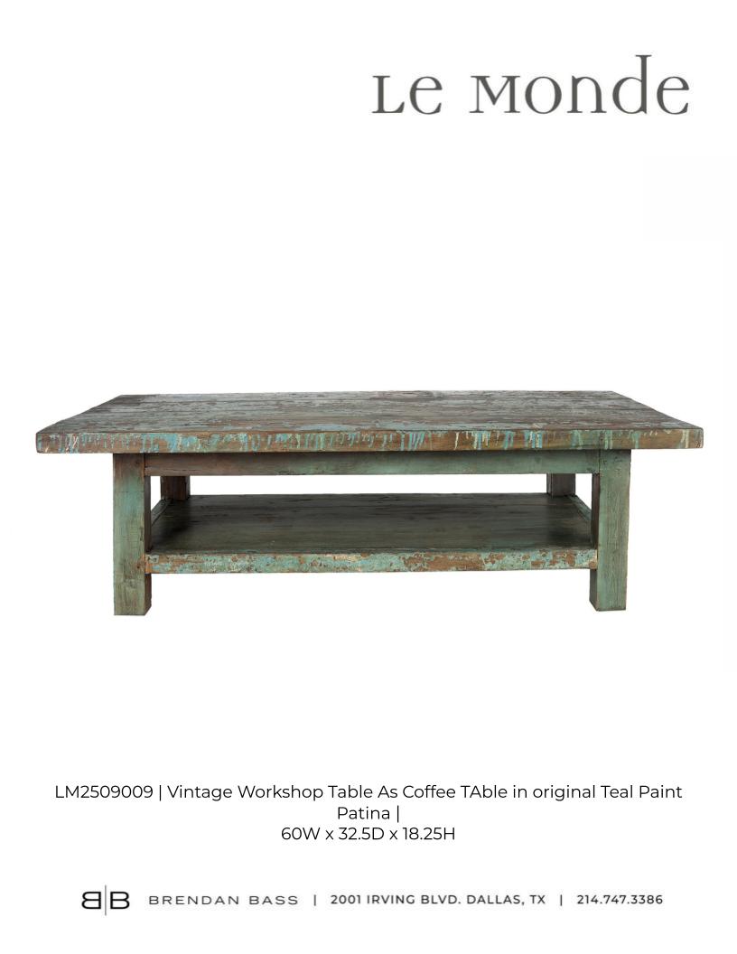 Vintage Coffee Table in Original Paint Patina