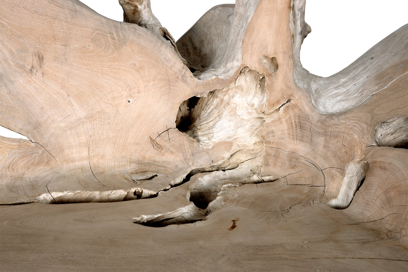 Monumental Teak Wood Outdoor Bench