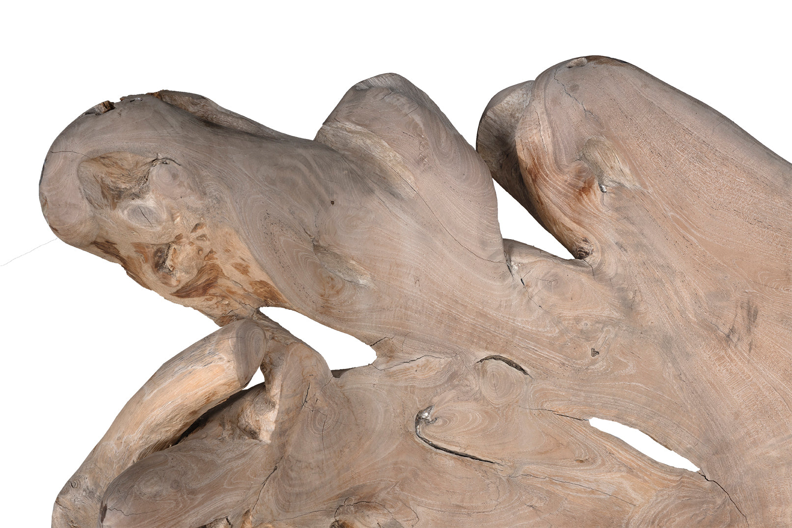 Monumental Teak Wood Outdoor Bench