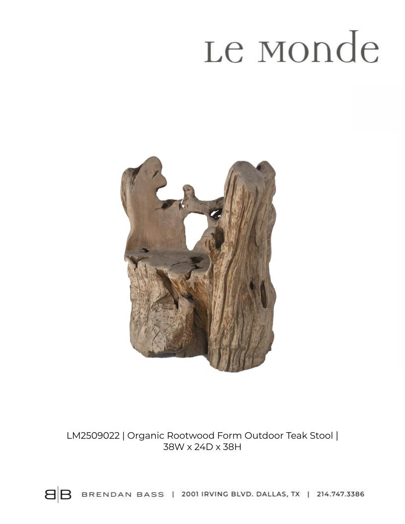 Organic Modern Teak Wood Garden Steat