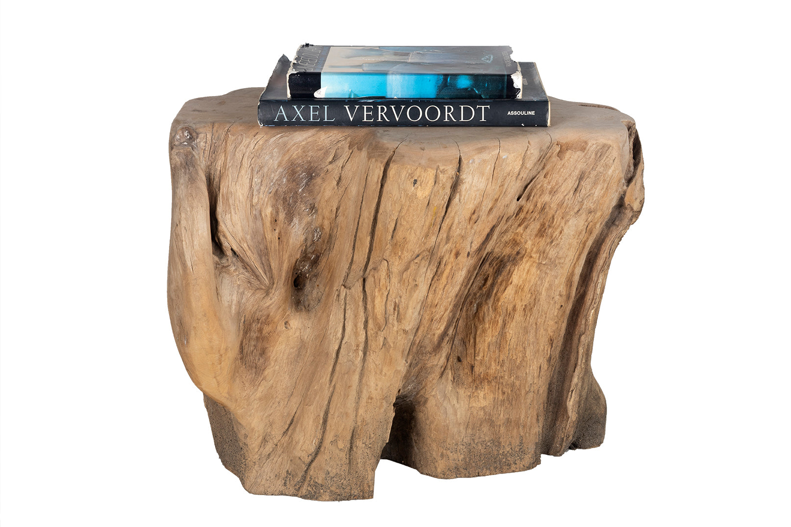Organic Teak Root Wood Side Table
