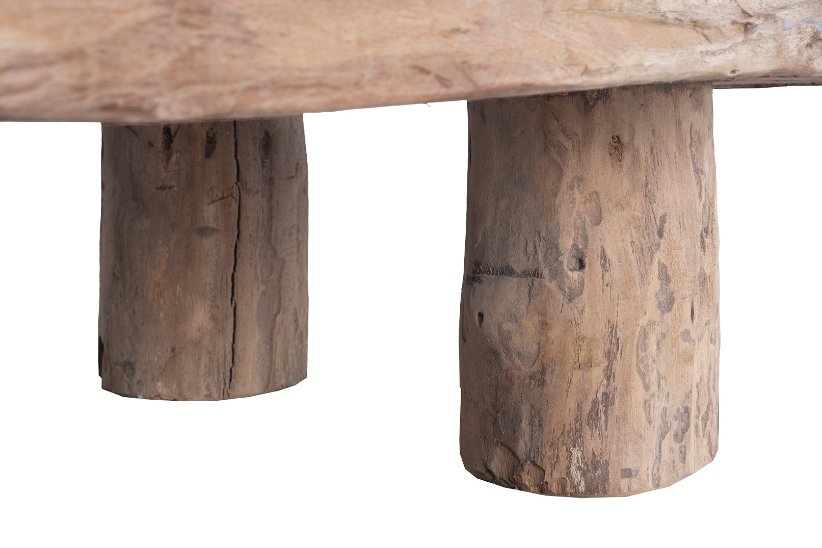 Monumental Teak Wood Coffee Table or Bench