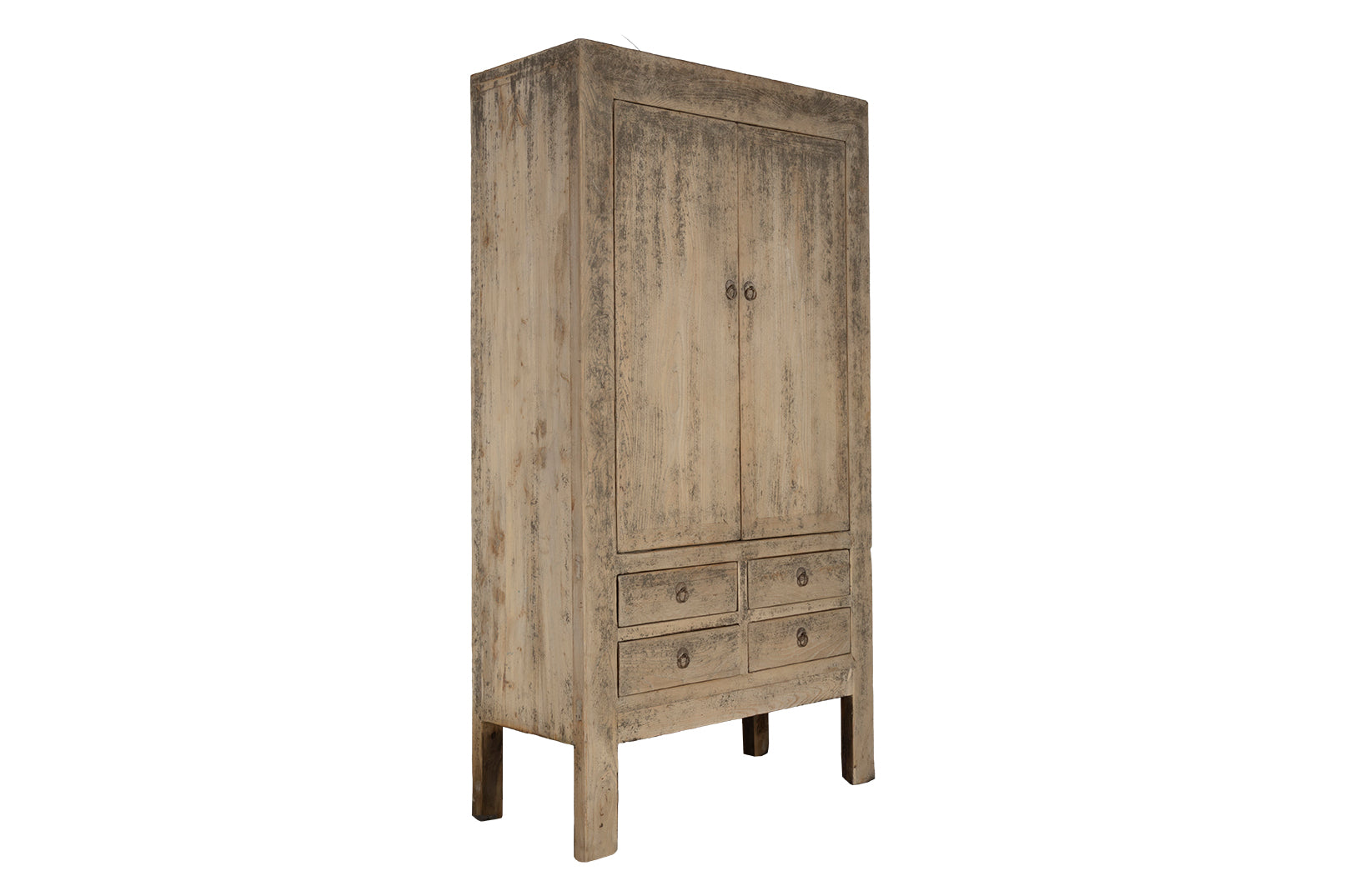 Two Door Reclaimed Elm Armoire