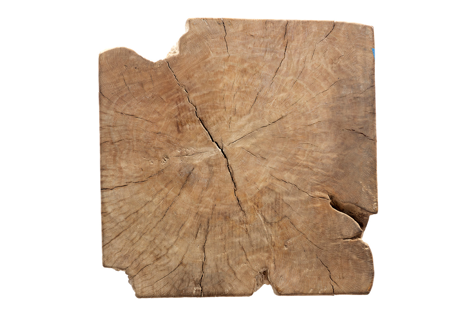 Organic Lychee Wood Block Side Table