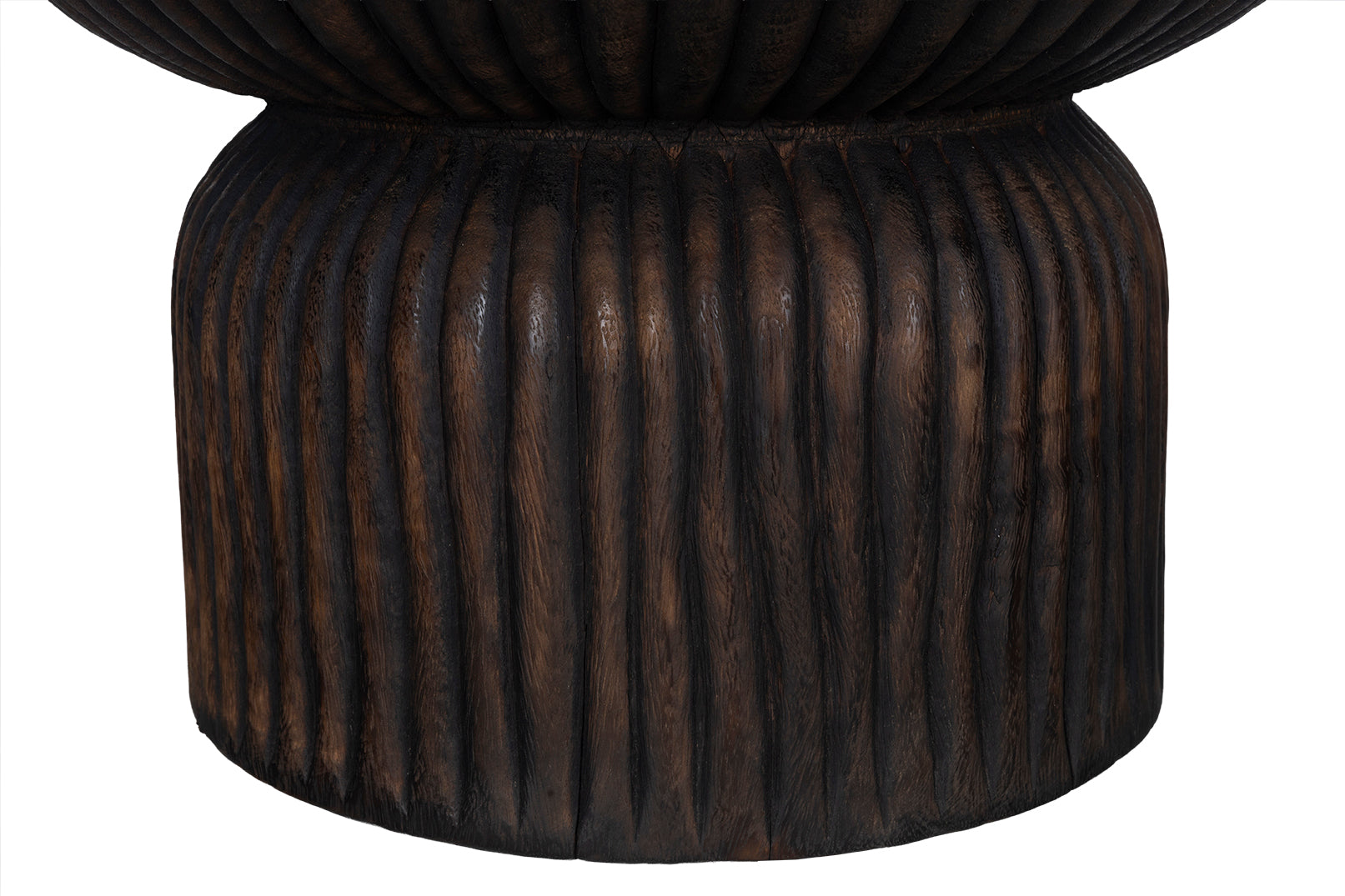 Reed Detail Tapered Side Table