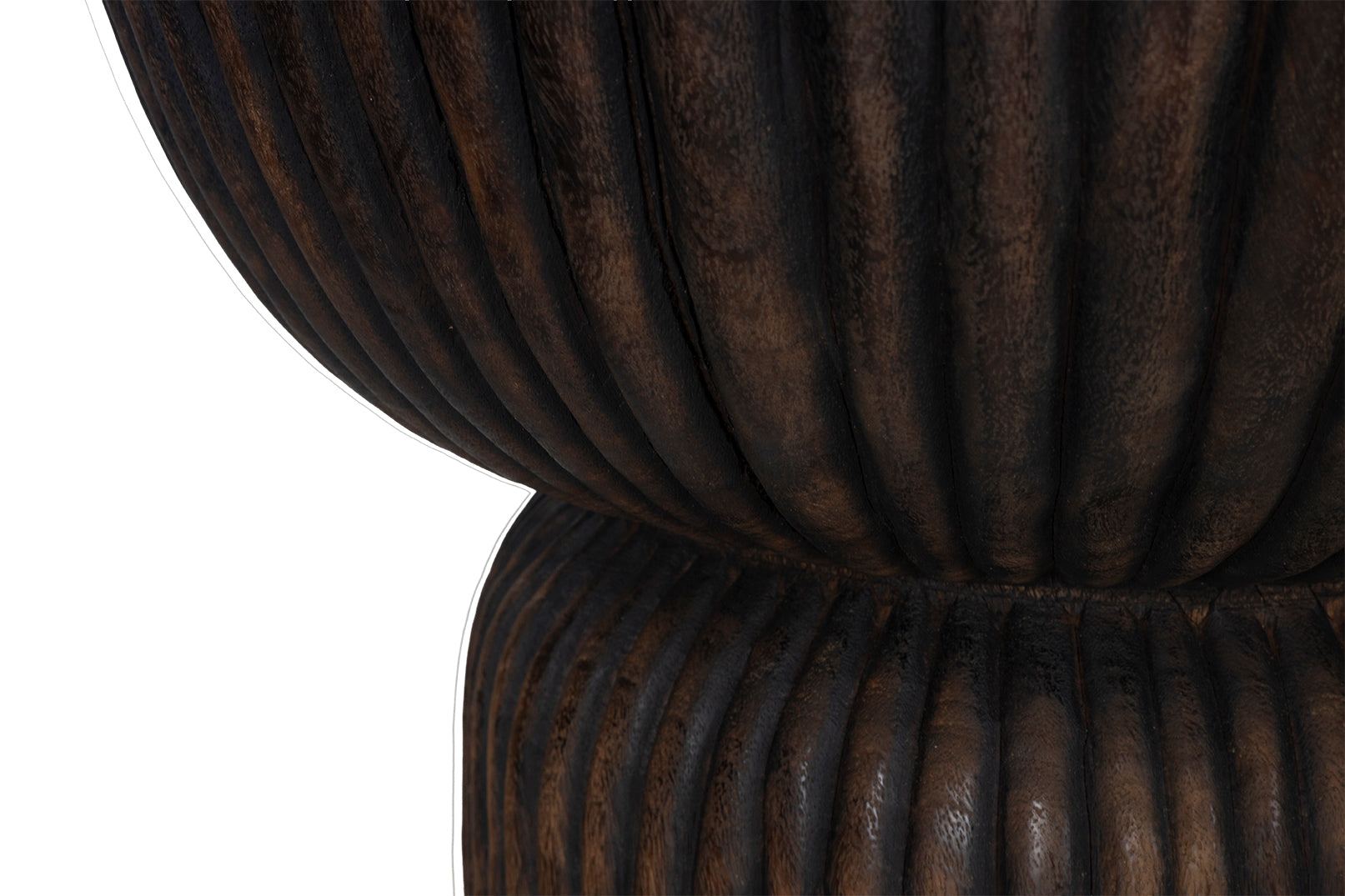 Reed Detail Tapered Side Table