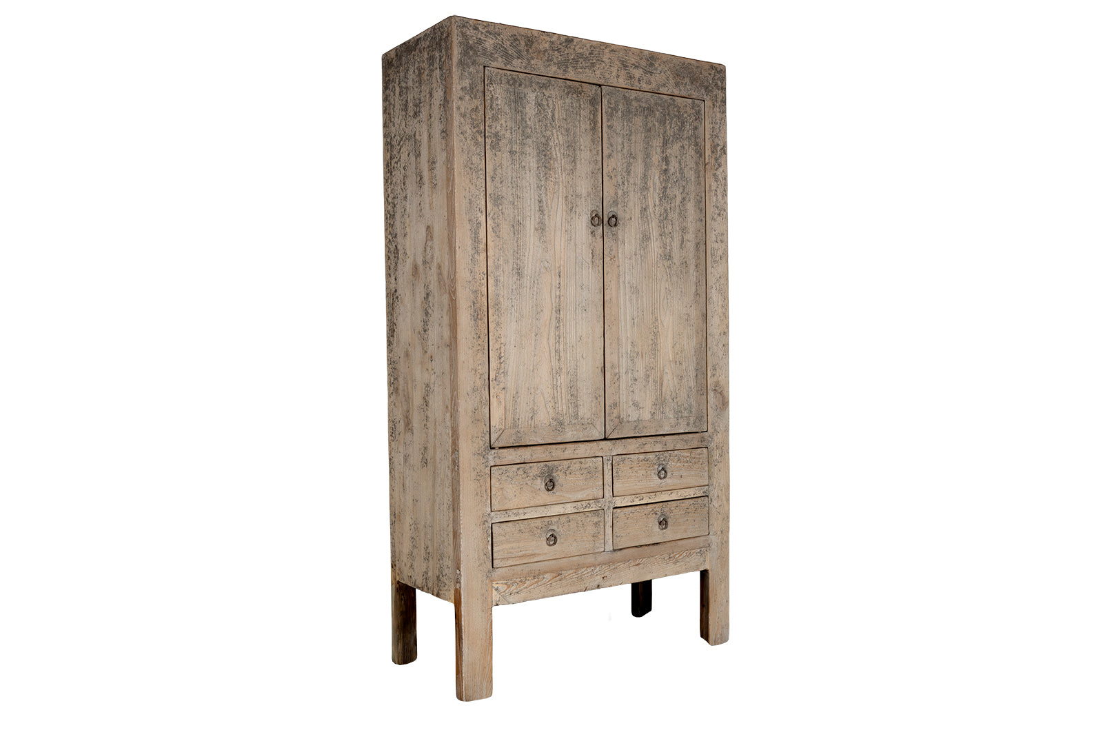 Two Door Reclaimed Elm Armoire