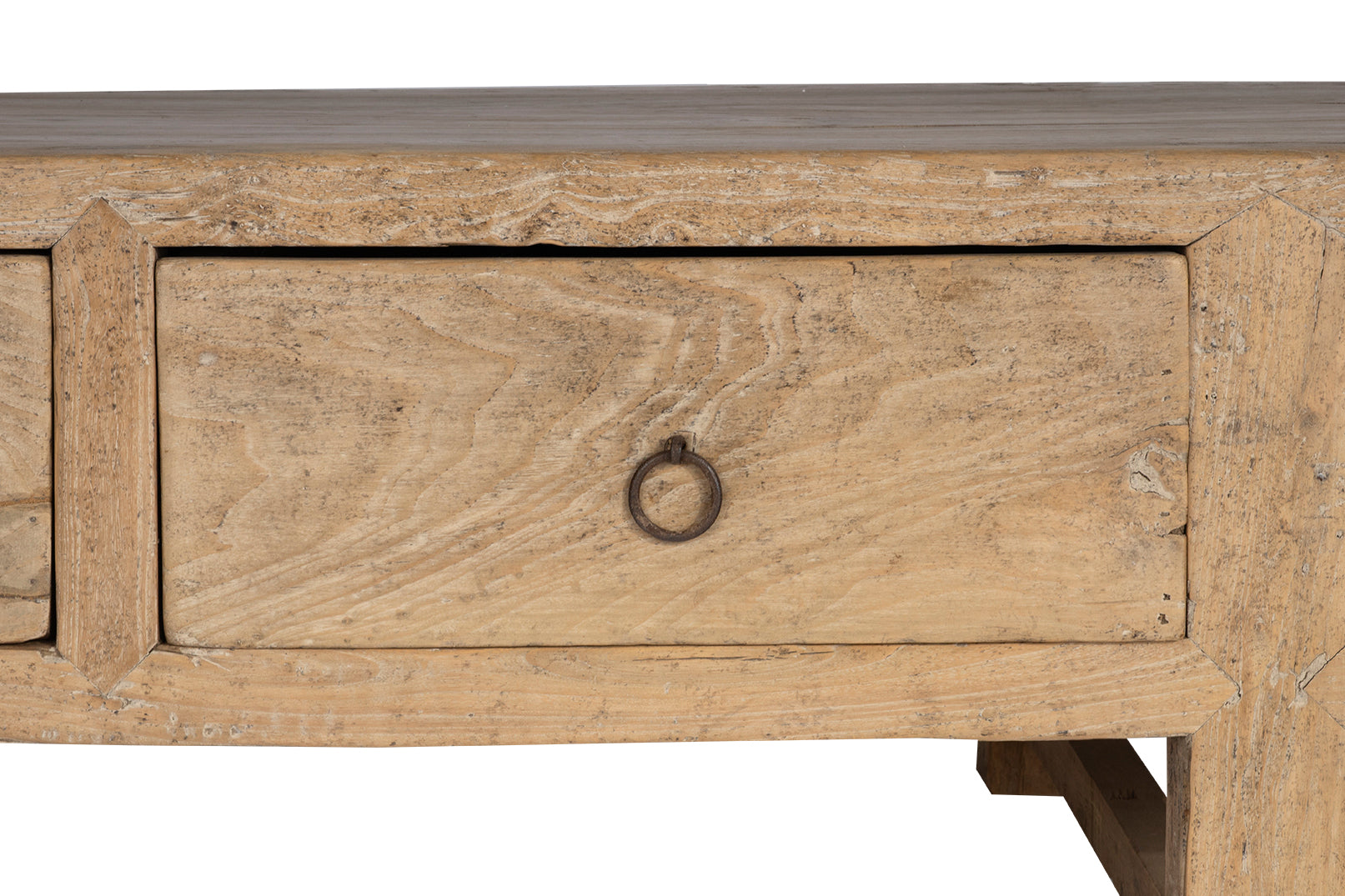 Reclaimed Elm Coffee Table with Four Drawers