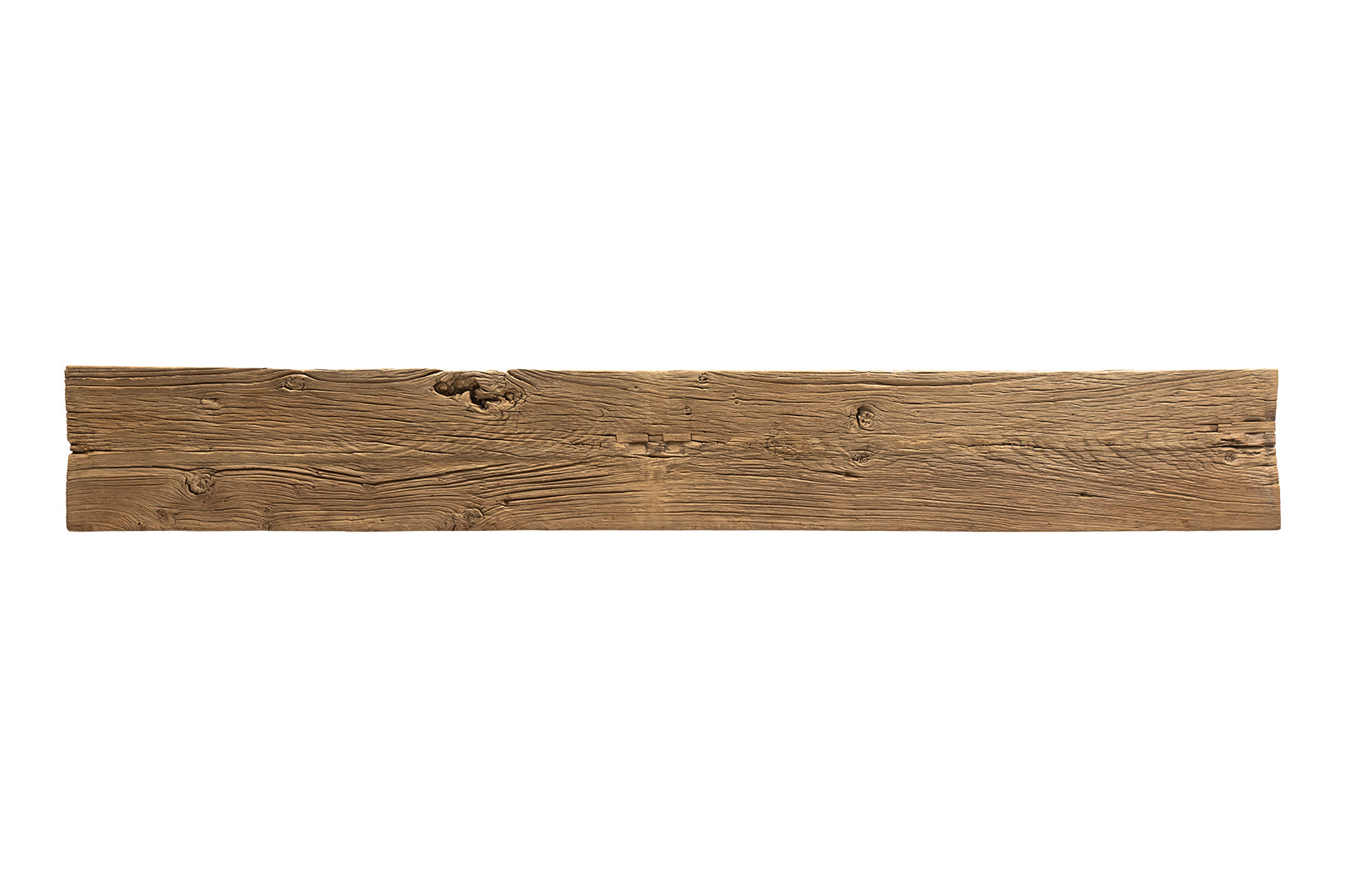 Reclaimed Elm Console on Minimalistic Steel Base
