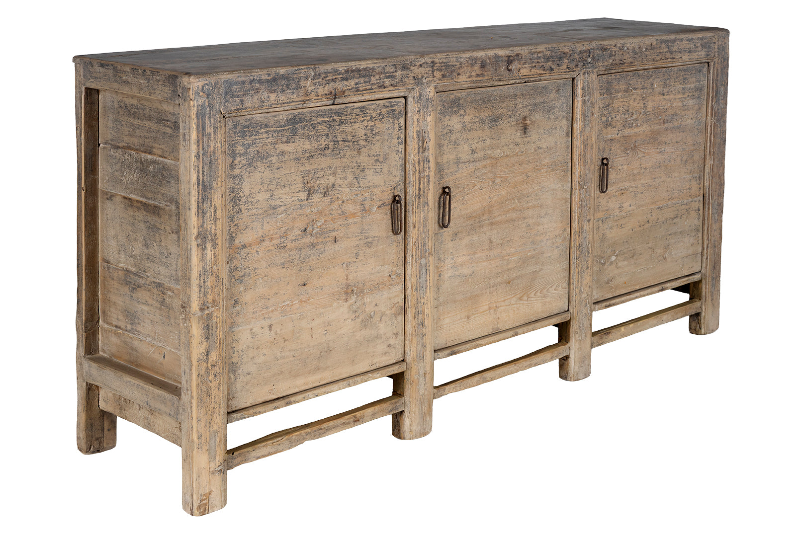 Three Door Server in Reclaimed Elm