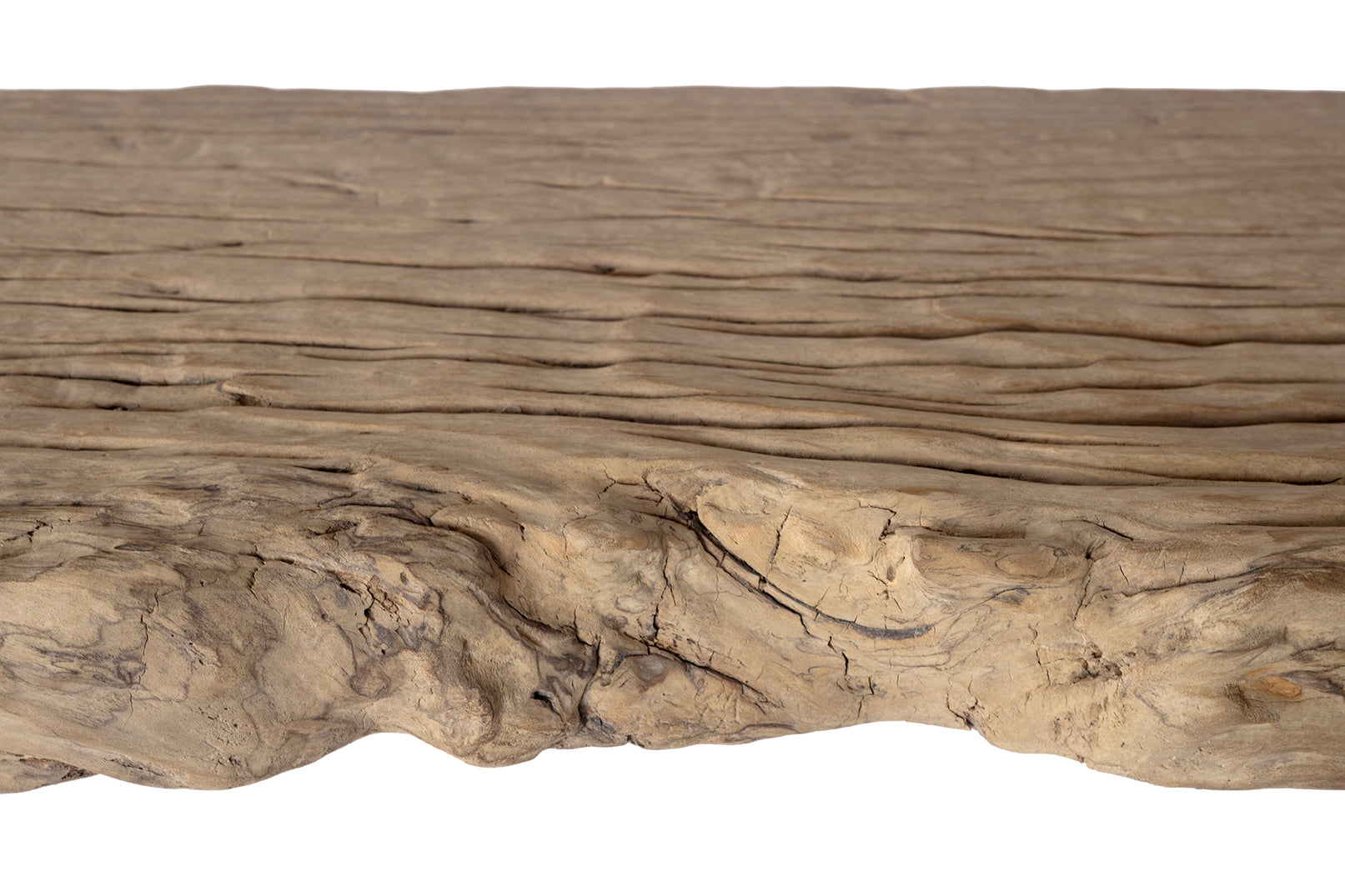 Organic Bleached Elm Waterfall Console
