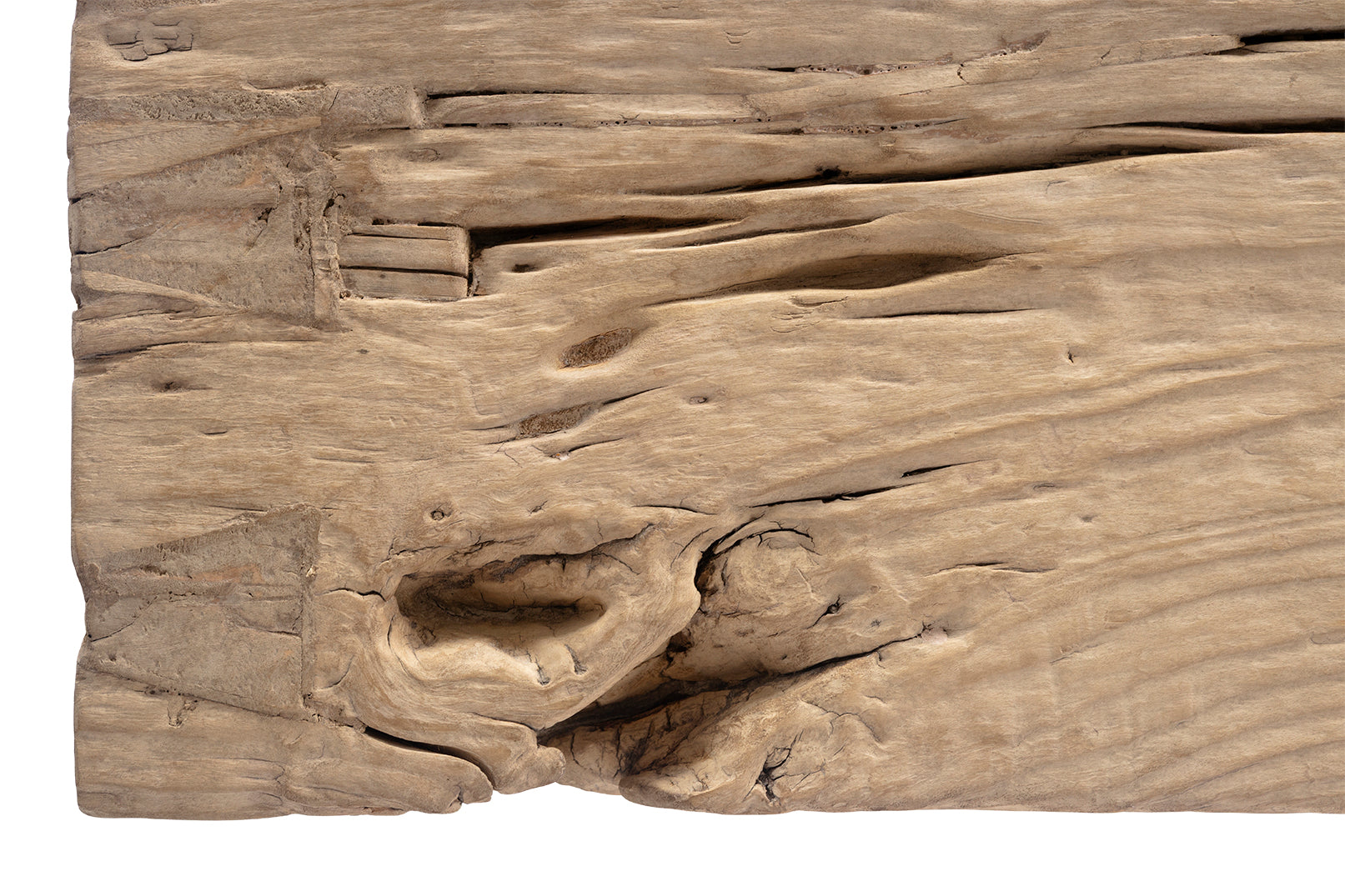 Organic Bleached Elm Waterfall Console