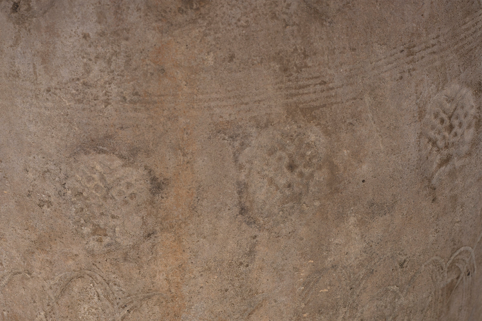 Monumental Terra Cotta Vase with Stamped Detail