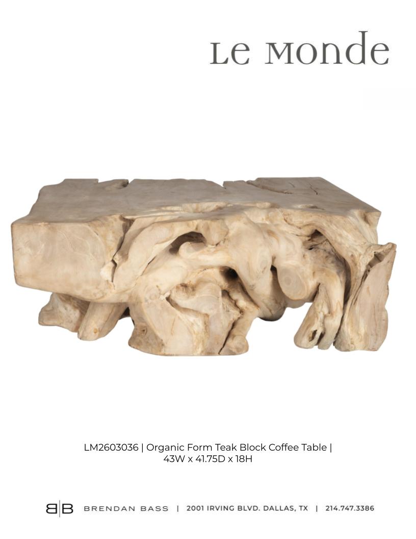 Organic Form Teak Coffee Table