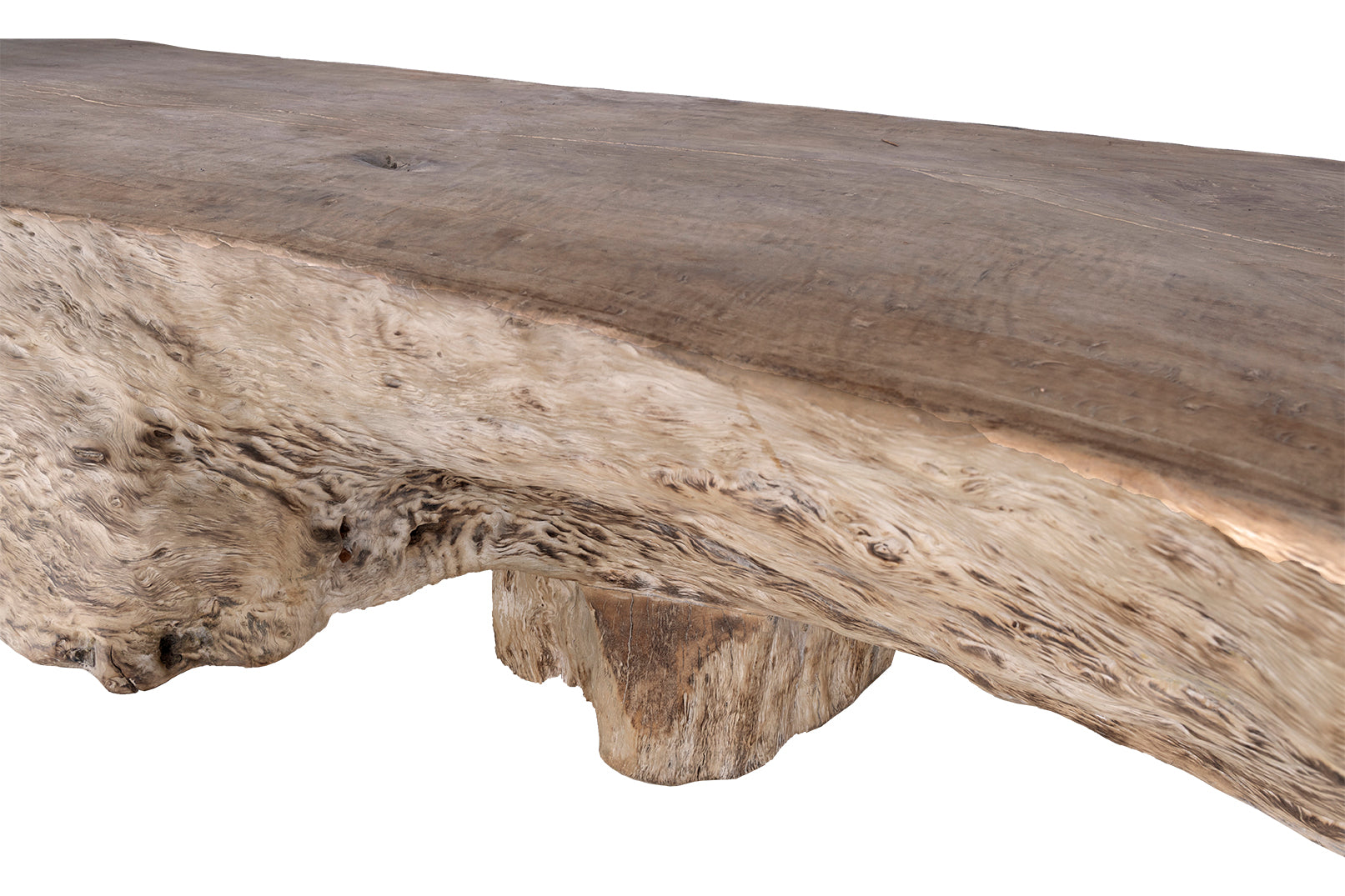 Organic Form Monumental Lychee Wood Coffee Table