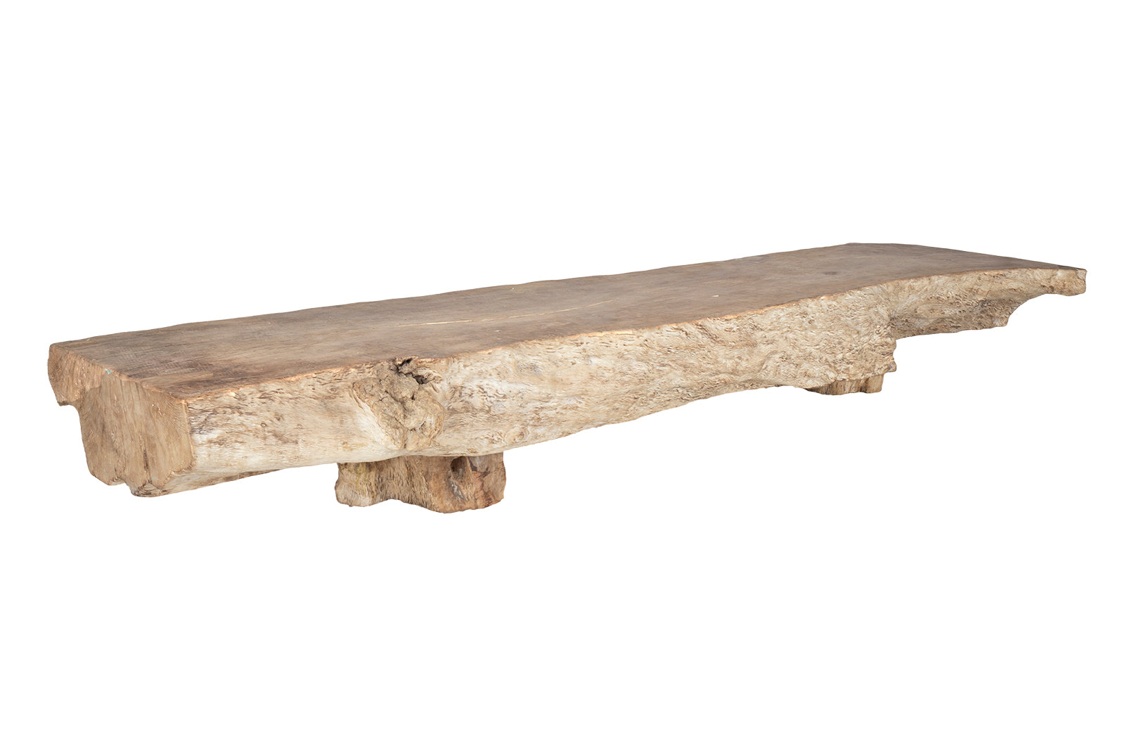 Organic Form Monumental Lychee Wood Coffee Table