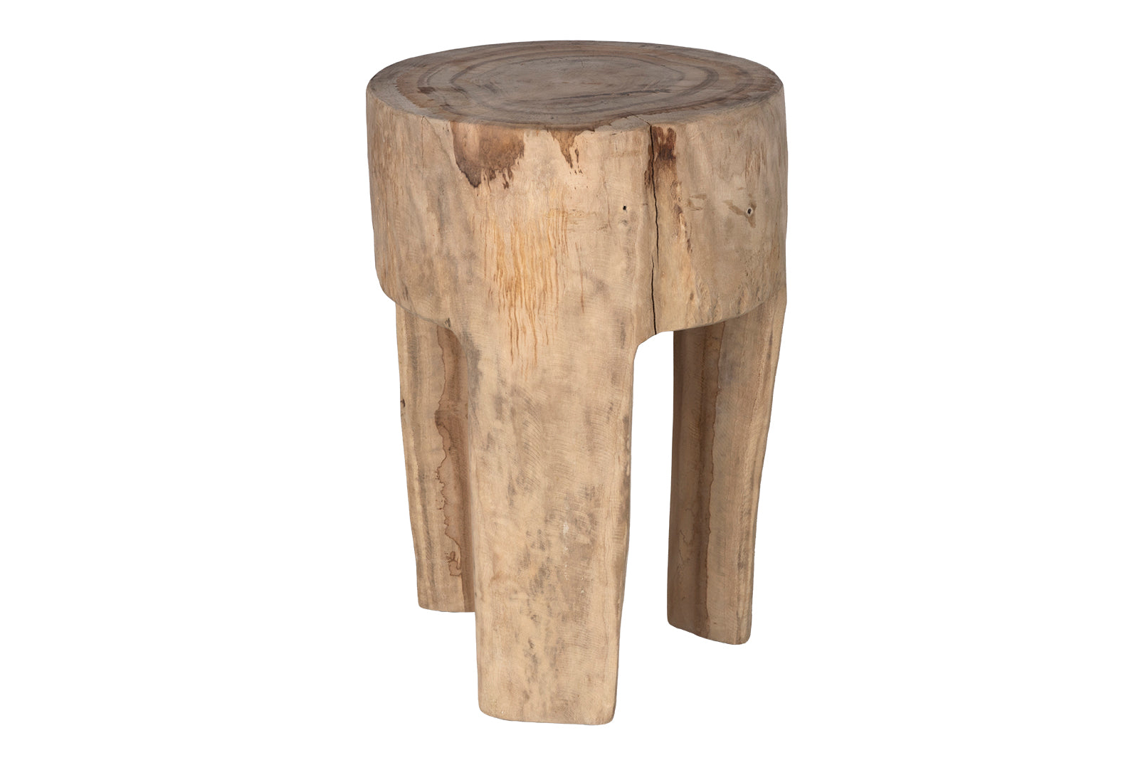 Hand Carved Wood Stool