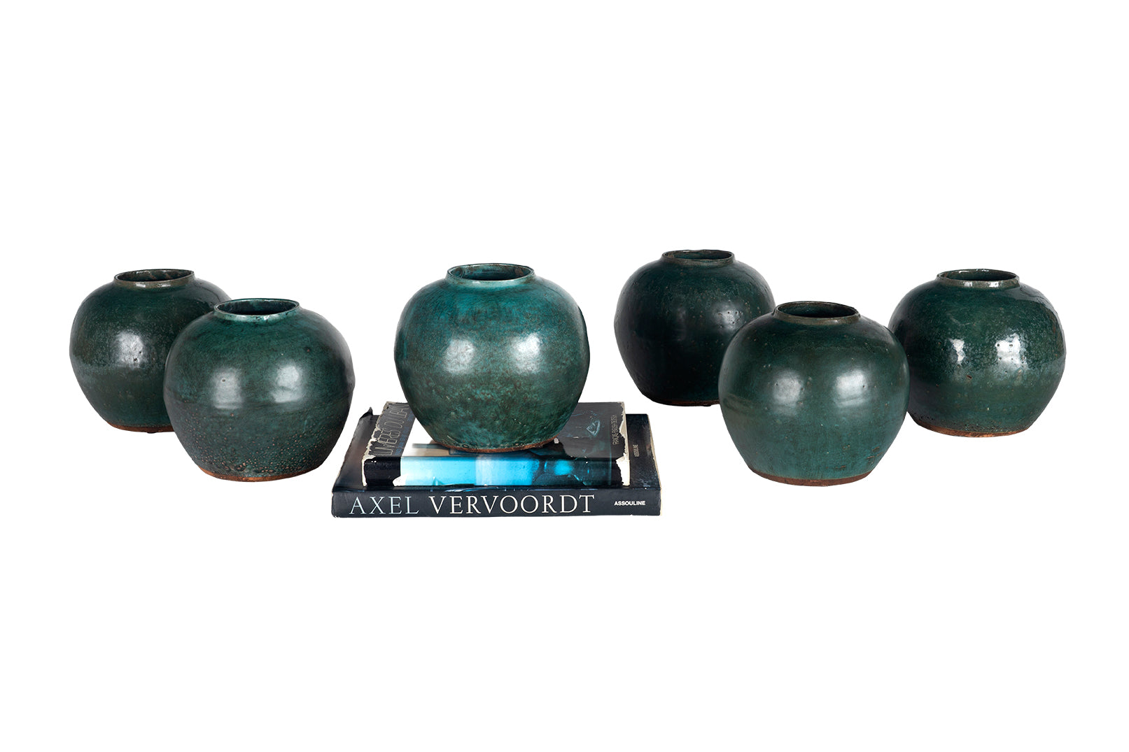 Malachite Glazed Terra Cotta Pot
